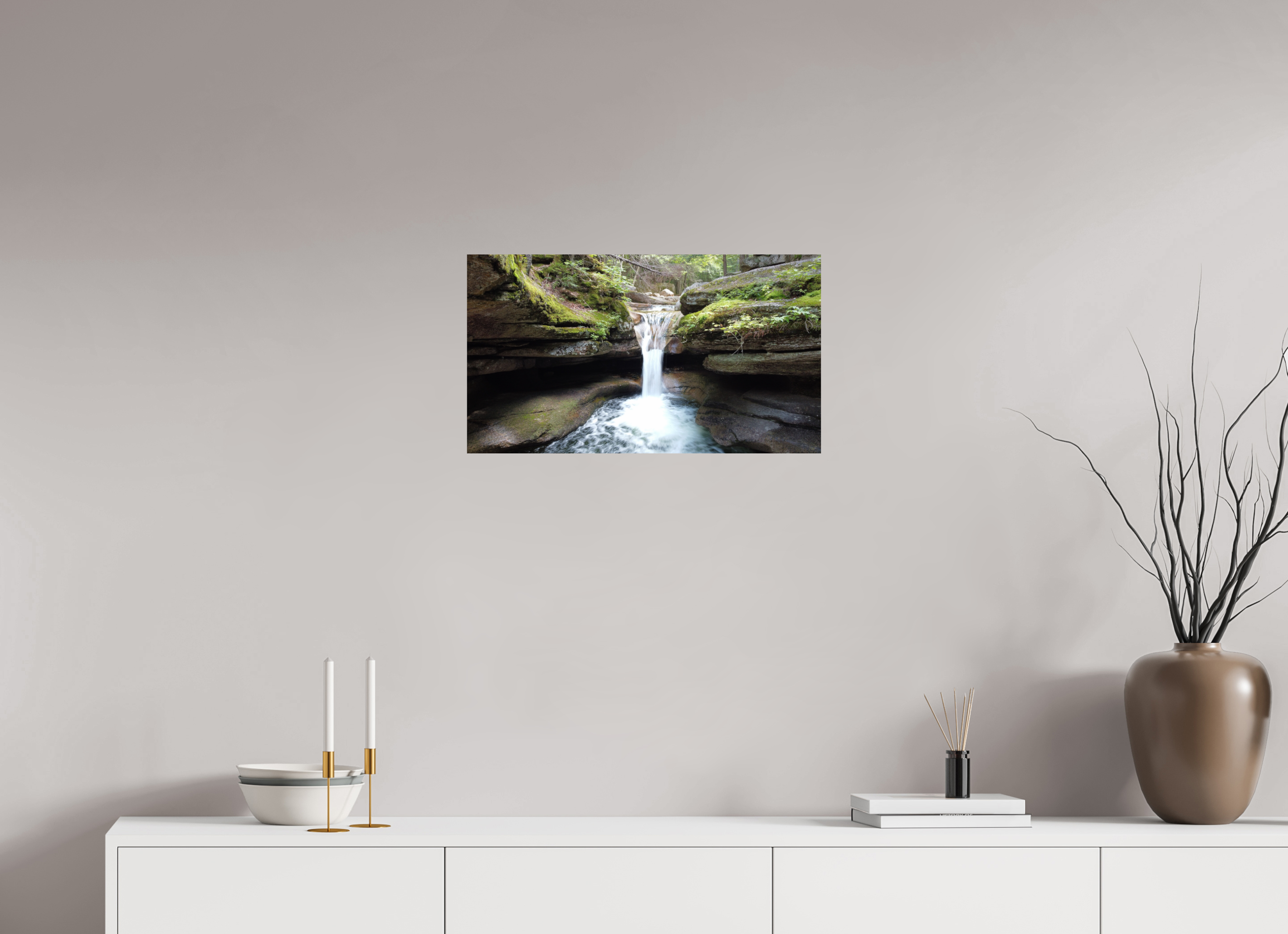 24 x 13.5″, Photo Print On Fuji Crystal DP II The Eternal Waterfall