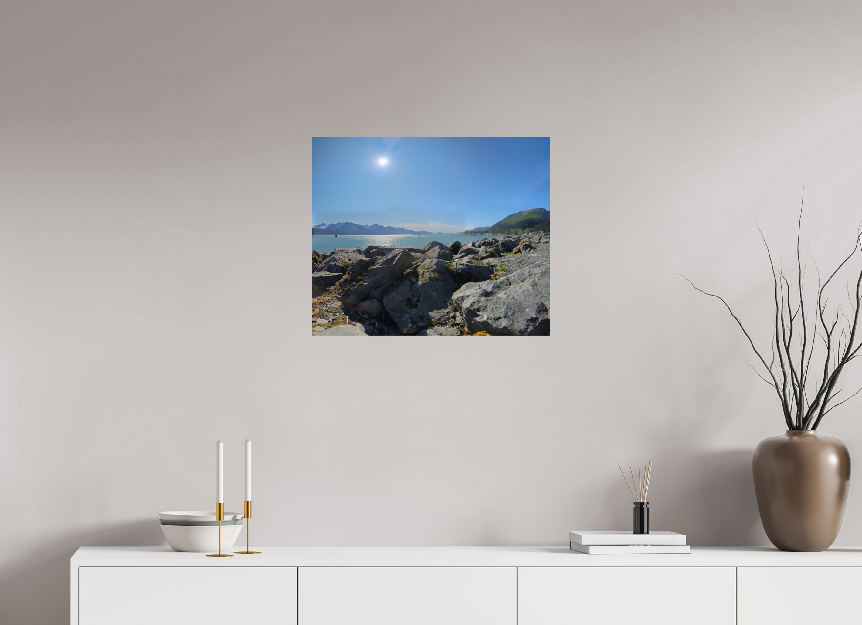 24 x 20″, Photo Print Under Acrylic Glass The Seward Sun