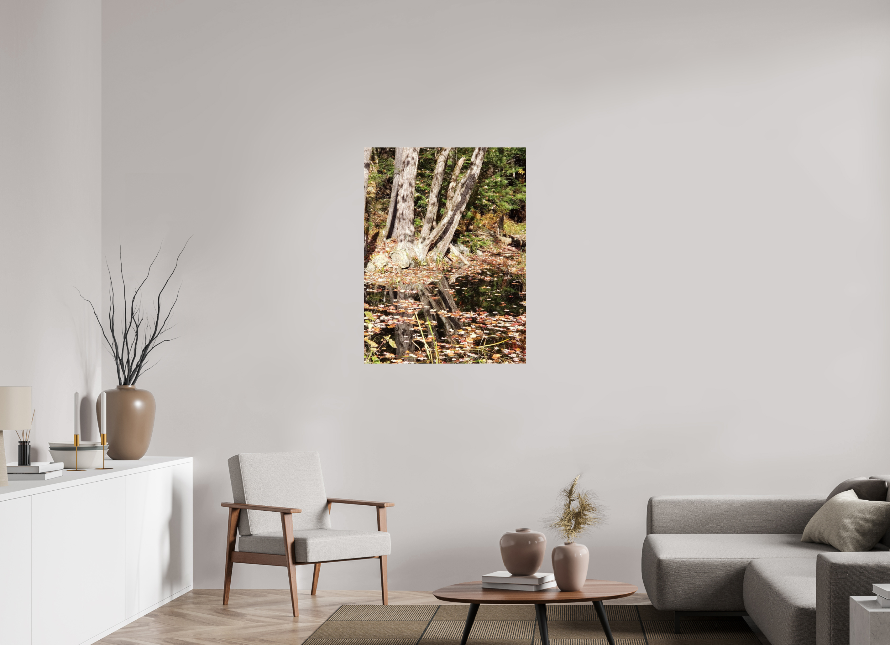 30 x 40″, Photo Print On Fuji Crystal DP II Falling Into Reflections