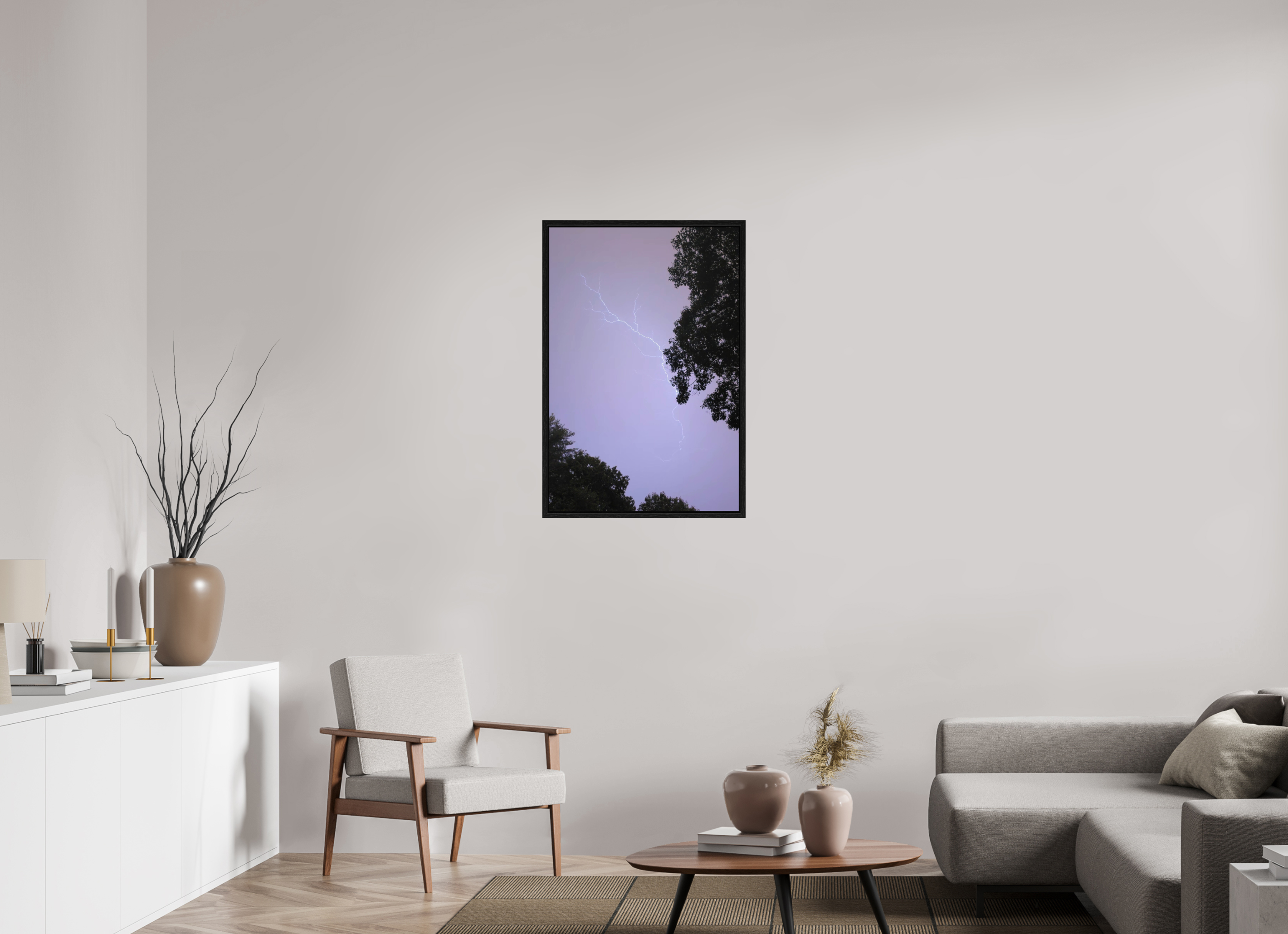 24 x 36″, Floater Frame The Mad Sky