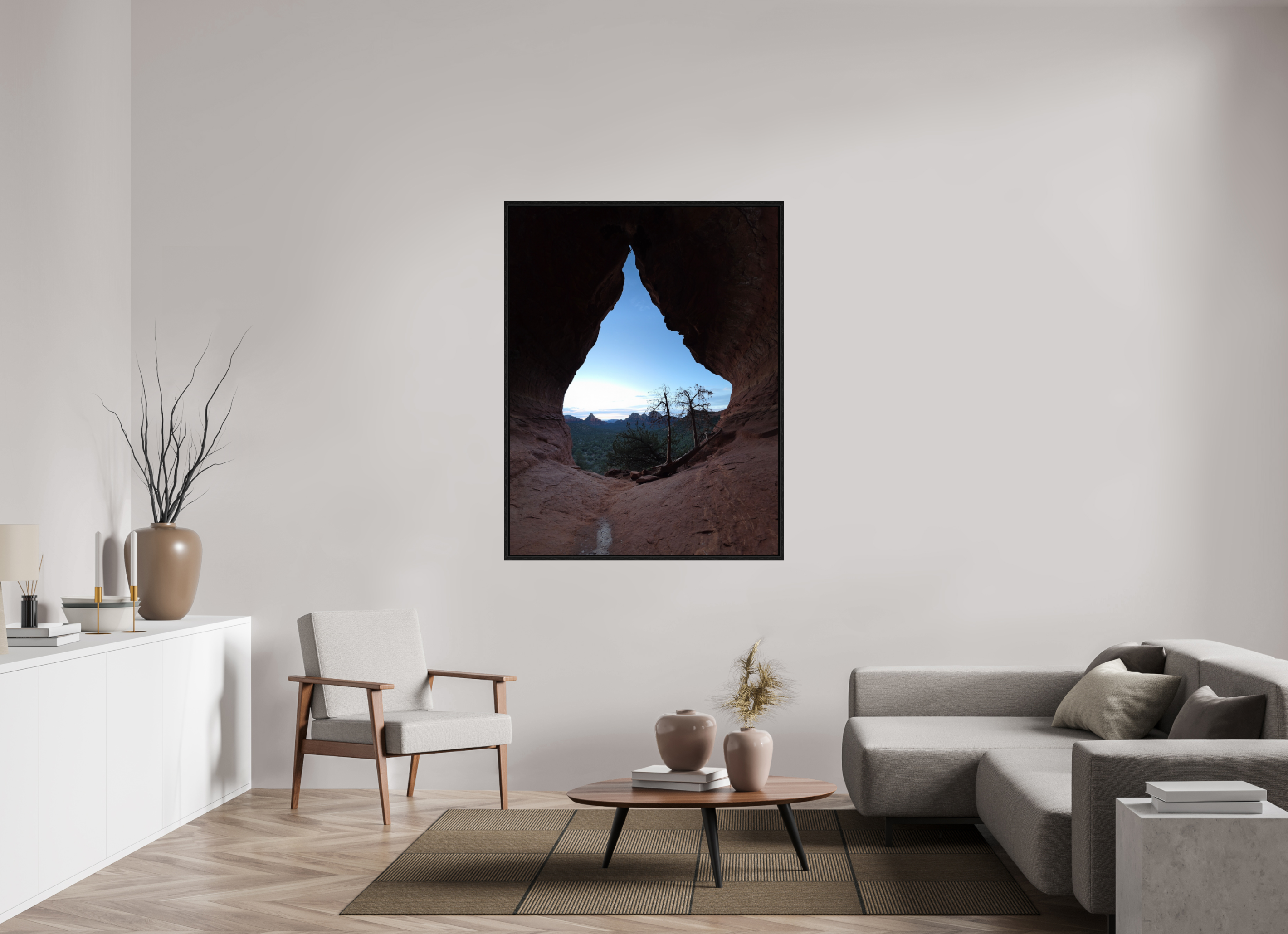 43 x 55.7″, Floater Frame Where Light Is Born