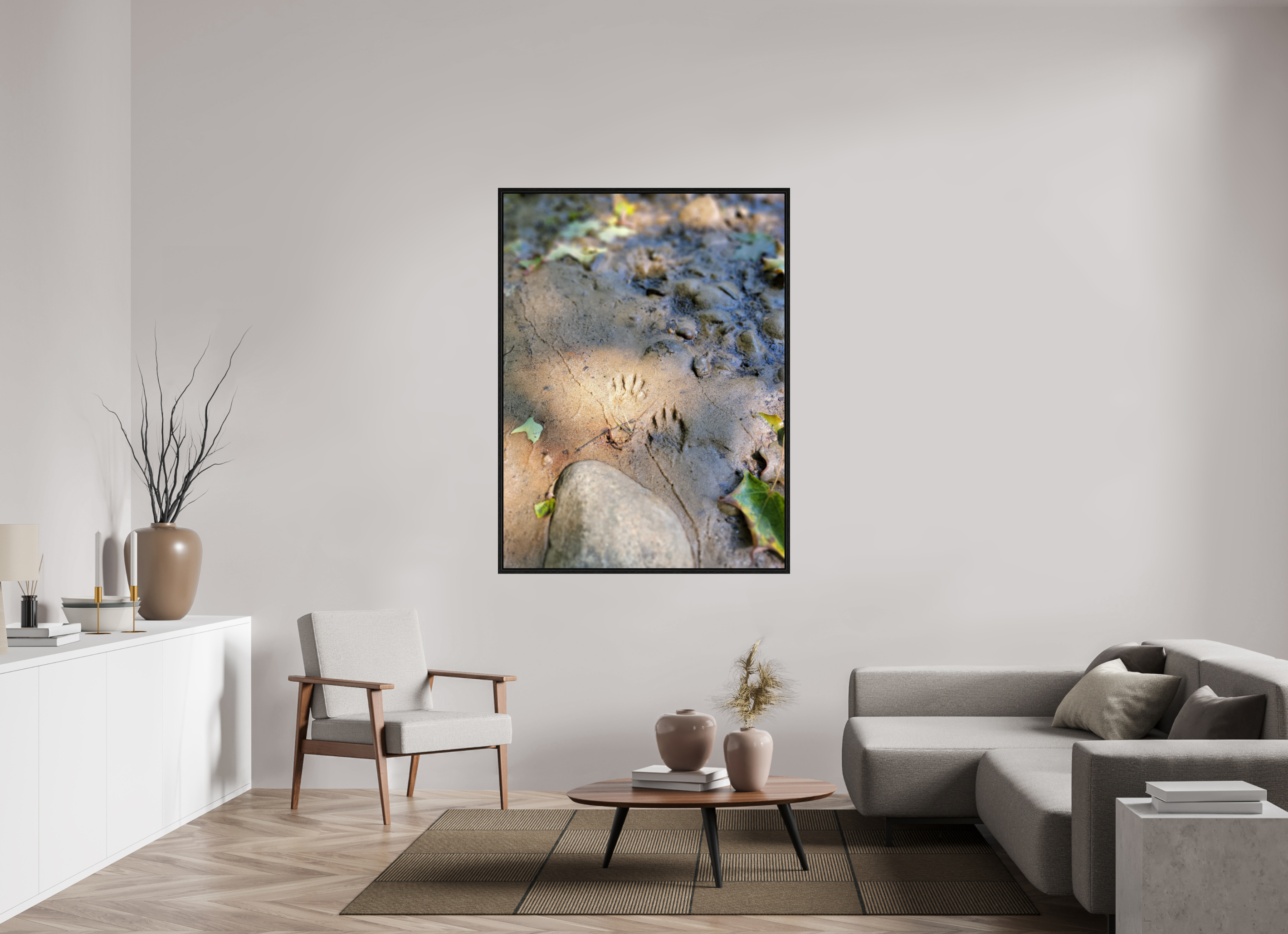 45 x 60″, Floater Frame Echo's Of A Night Walker