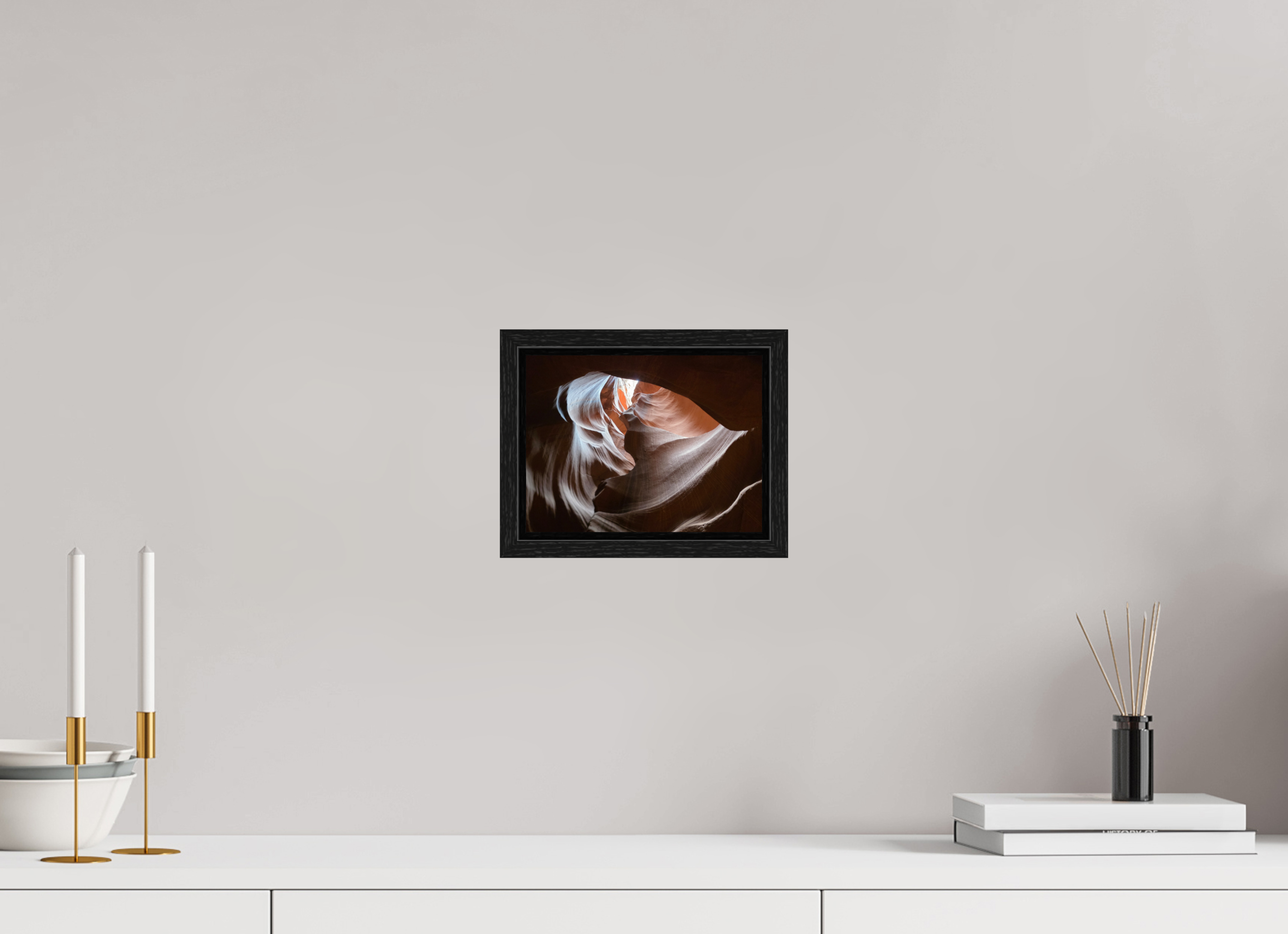 8 x 6″, Floater Frame The Hidden Heart of Antelope Canyon