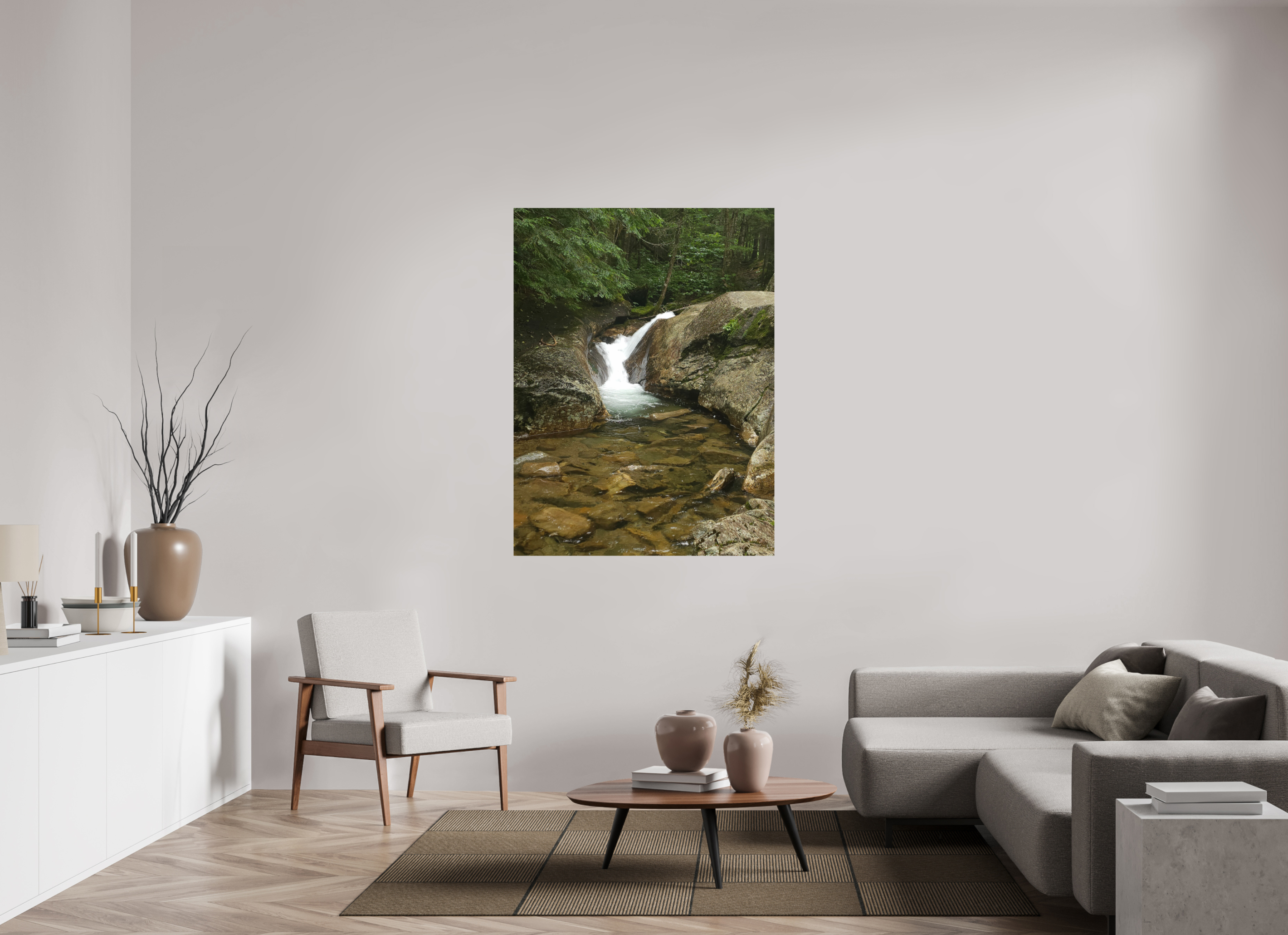 42 x 56″, Photo Print On Fuji Crystal DP II The Mossy Cascade