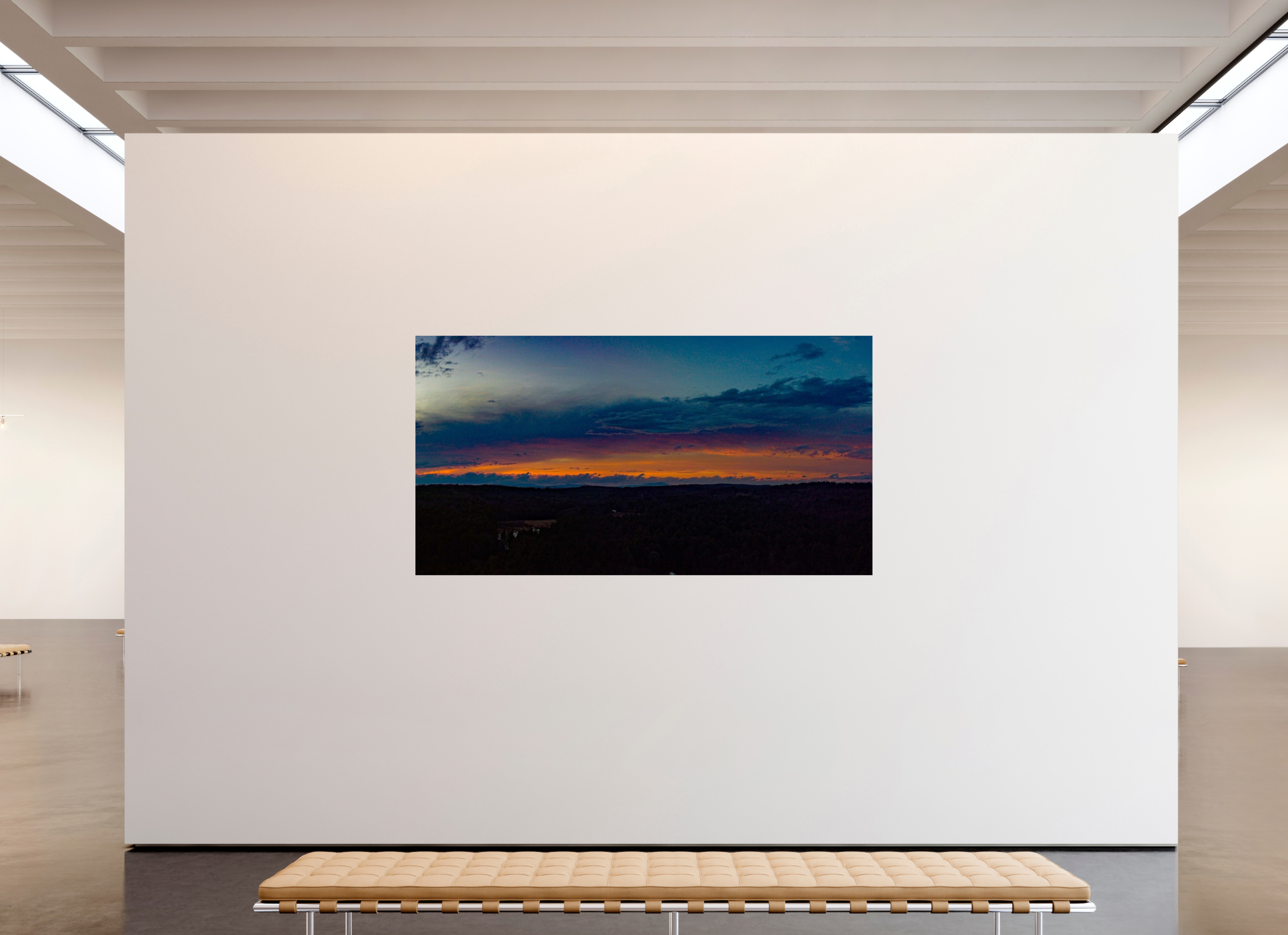 89.8 x 47″, Photo Print On Fuji Crystal DP II The Dark Night Sky