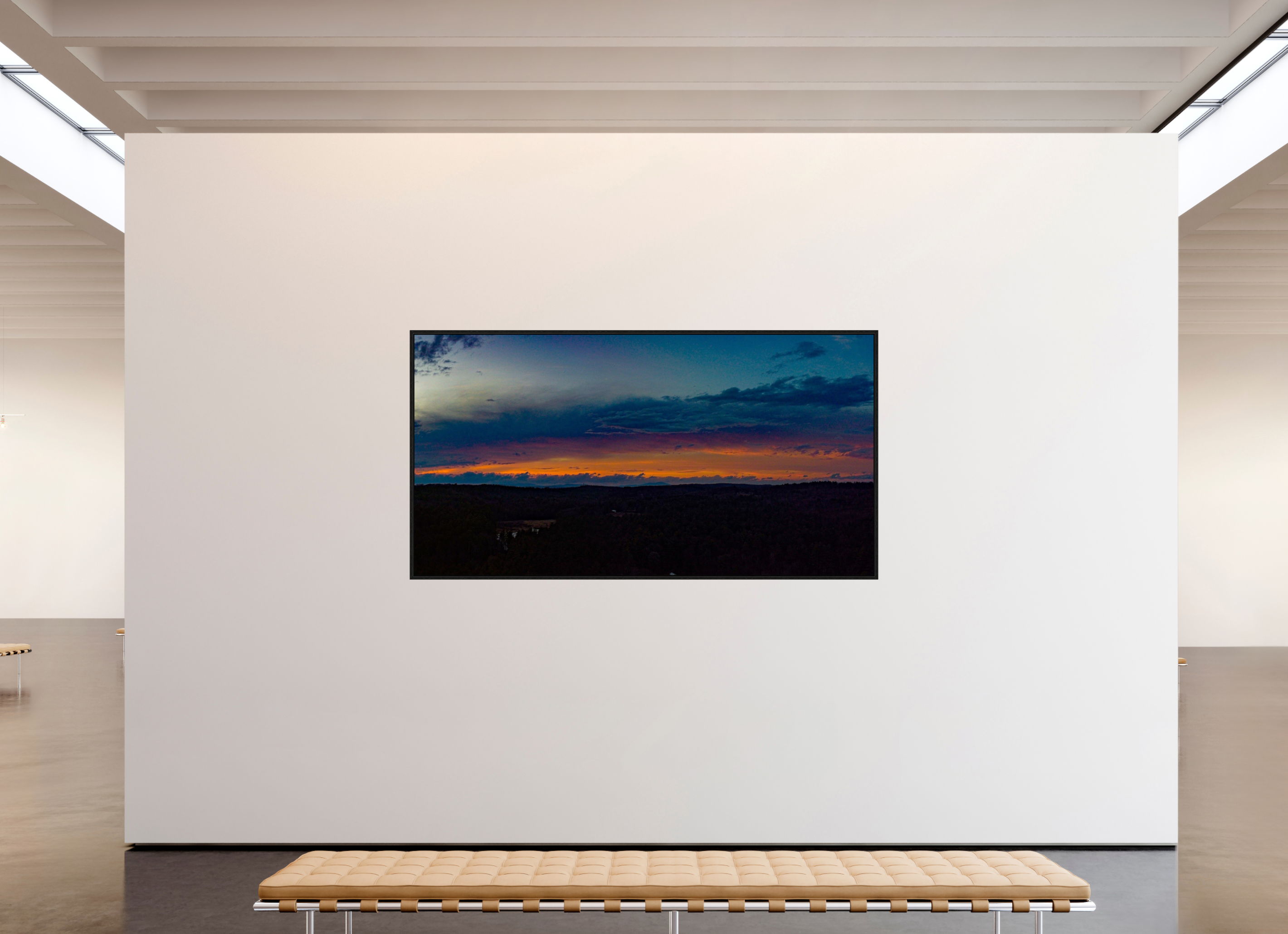 89.8 x 47″, Floater Frame The Dark Night Sky