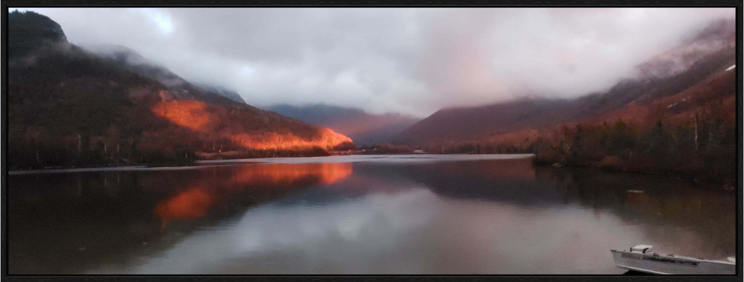 Main image The burning reflection of Echo Lake