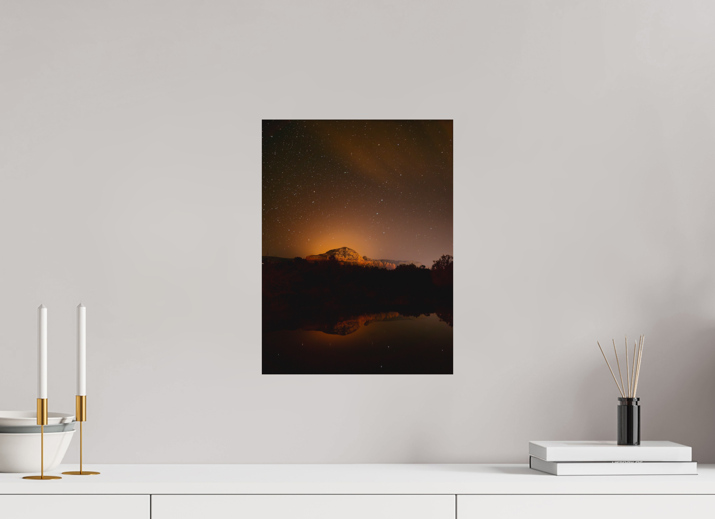 12 x 16″, Photo Print On Fuji Crystal DP II Thunder Mountain under a thousand stars