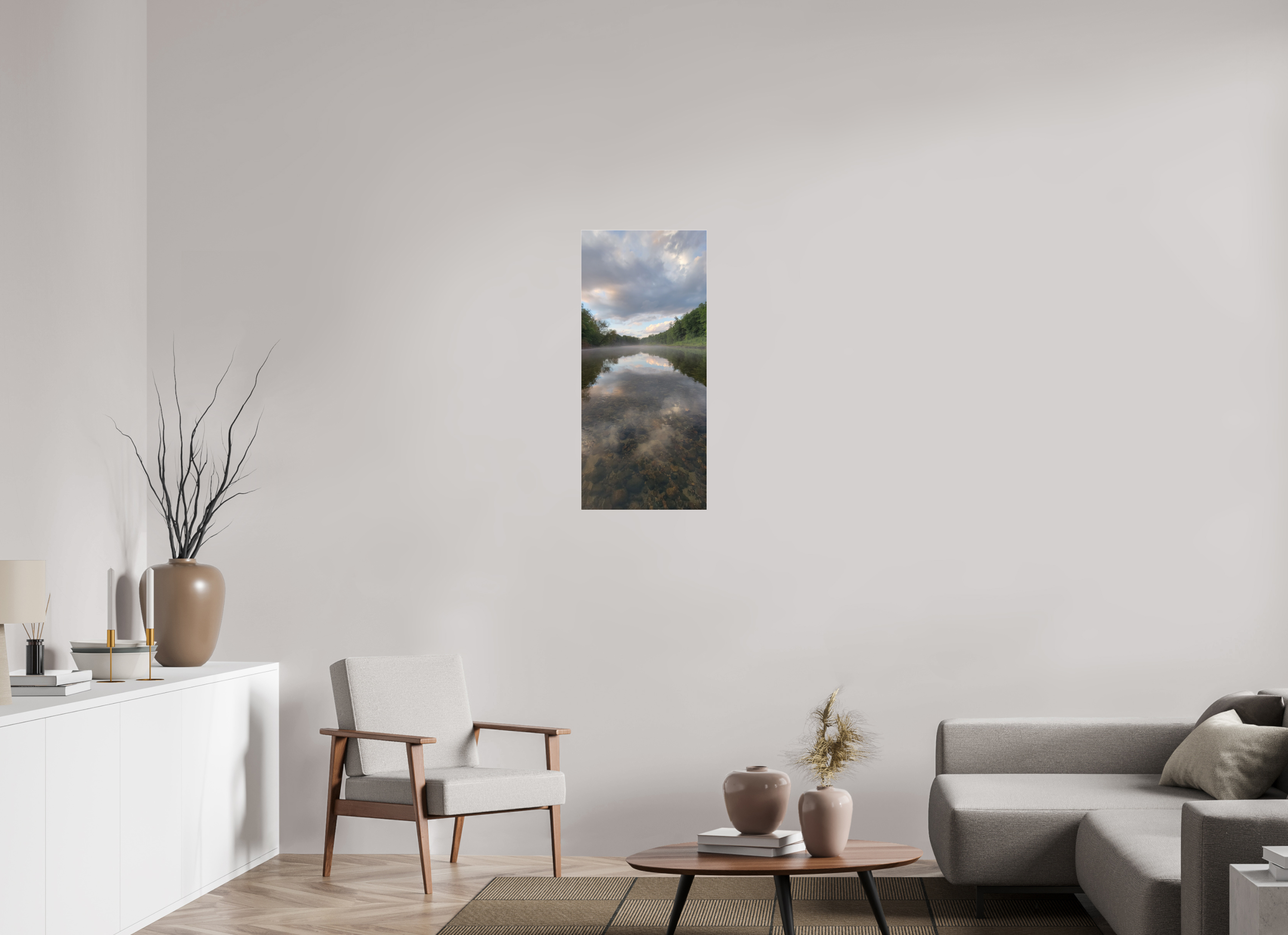 16 x 35.6″, Photo Print Under Acrylic Glass Drifted In Fog