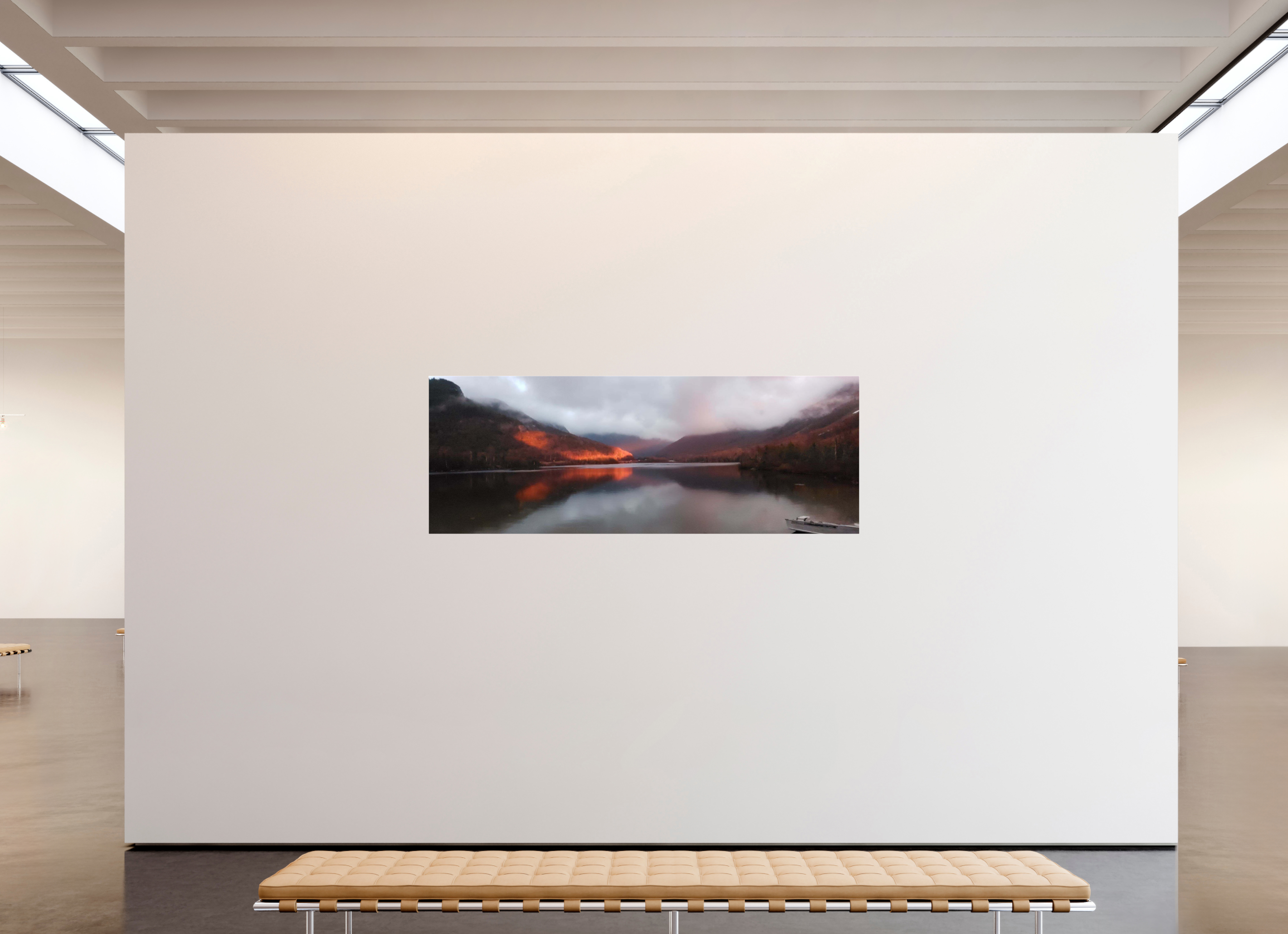 84.4 x 31″, Photo Print Under Acrylic Glass The burning reflection of Echo Lake