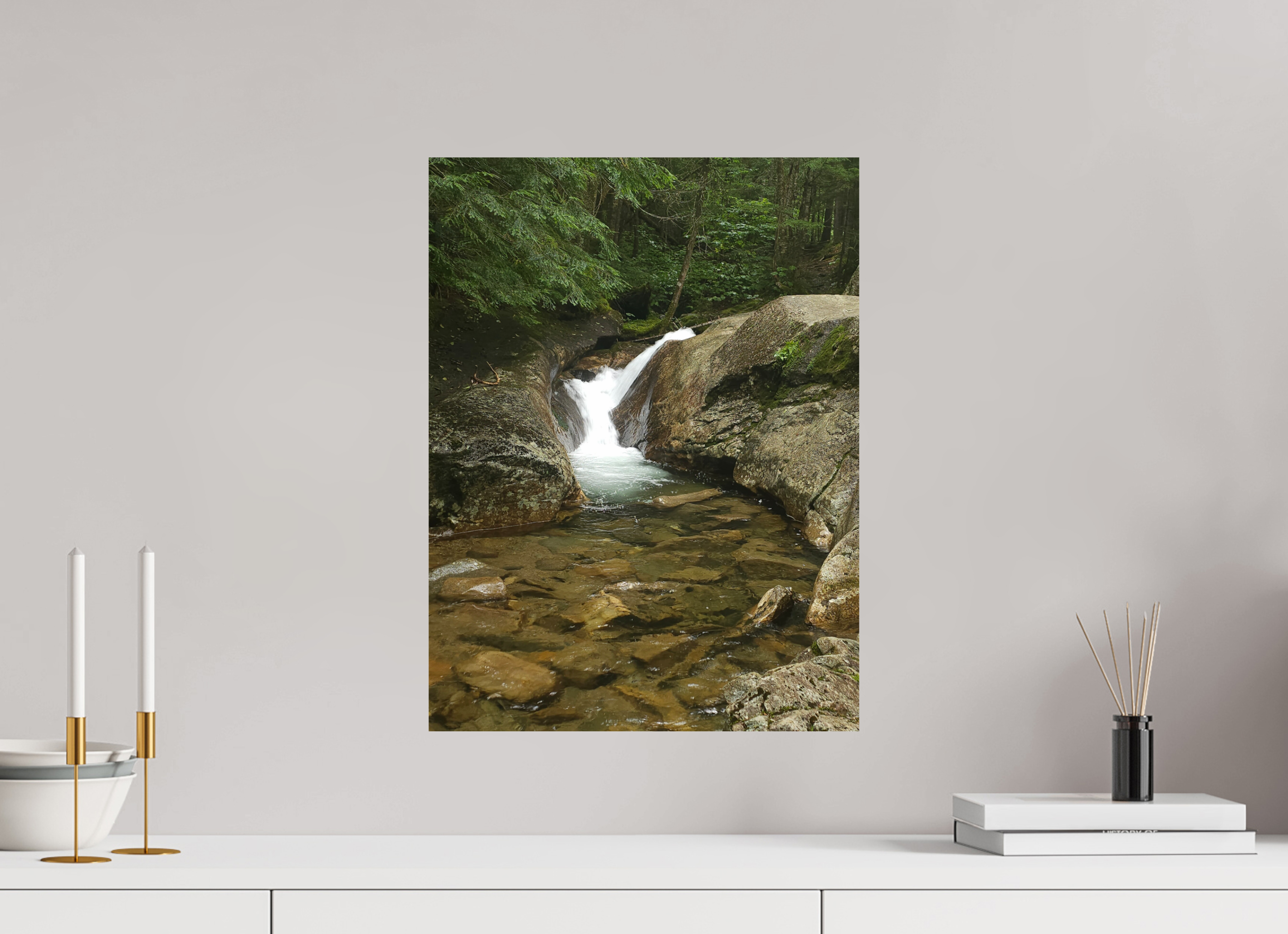 15 x 20″, Photo Print On Fuji Crystal DP II The Mossy Cascade