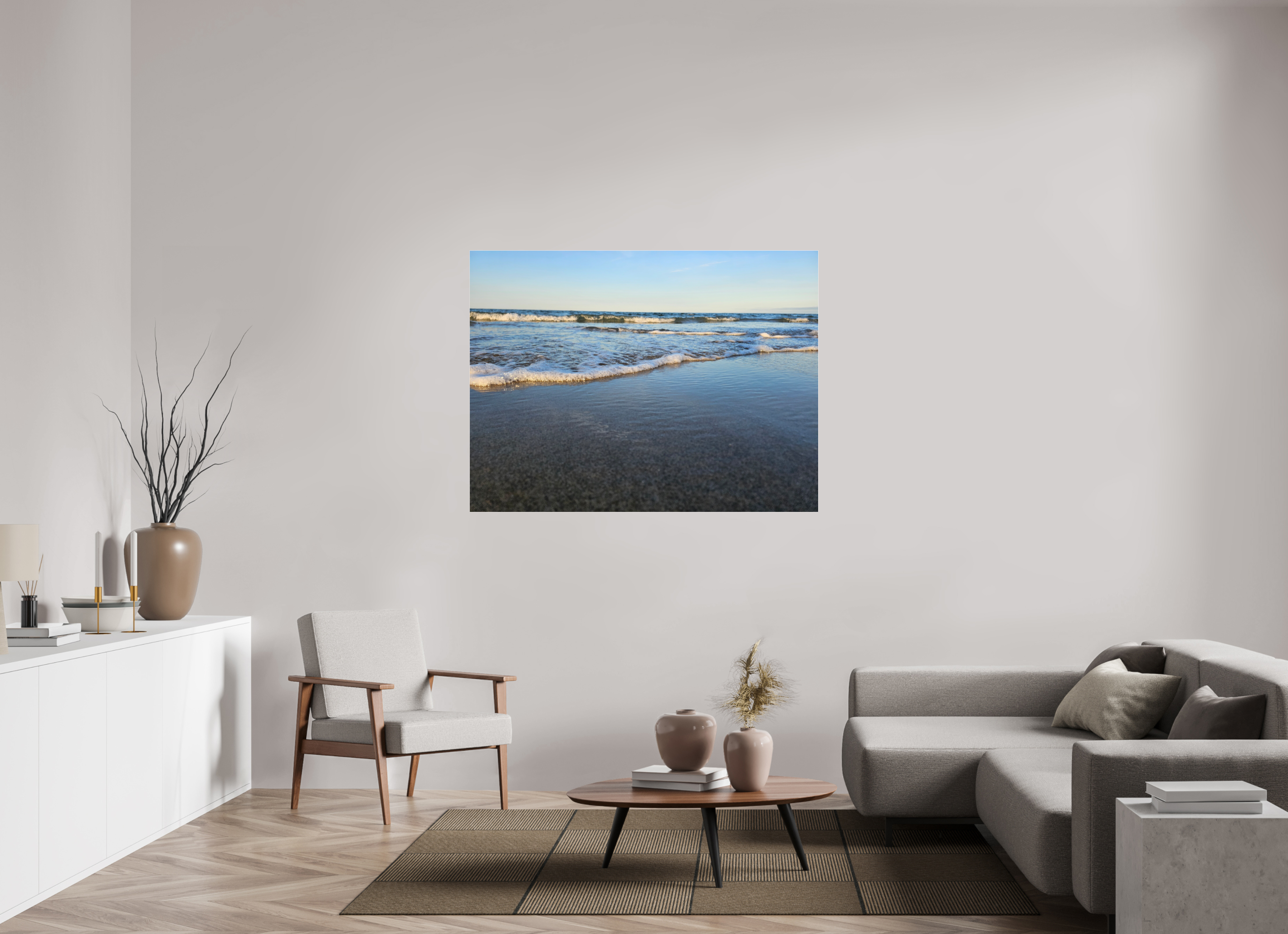 56 x 42″, Photo Print Under Acrylic Glass The Quiet Shore