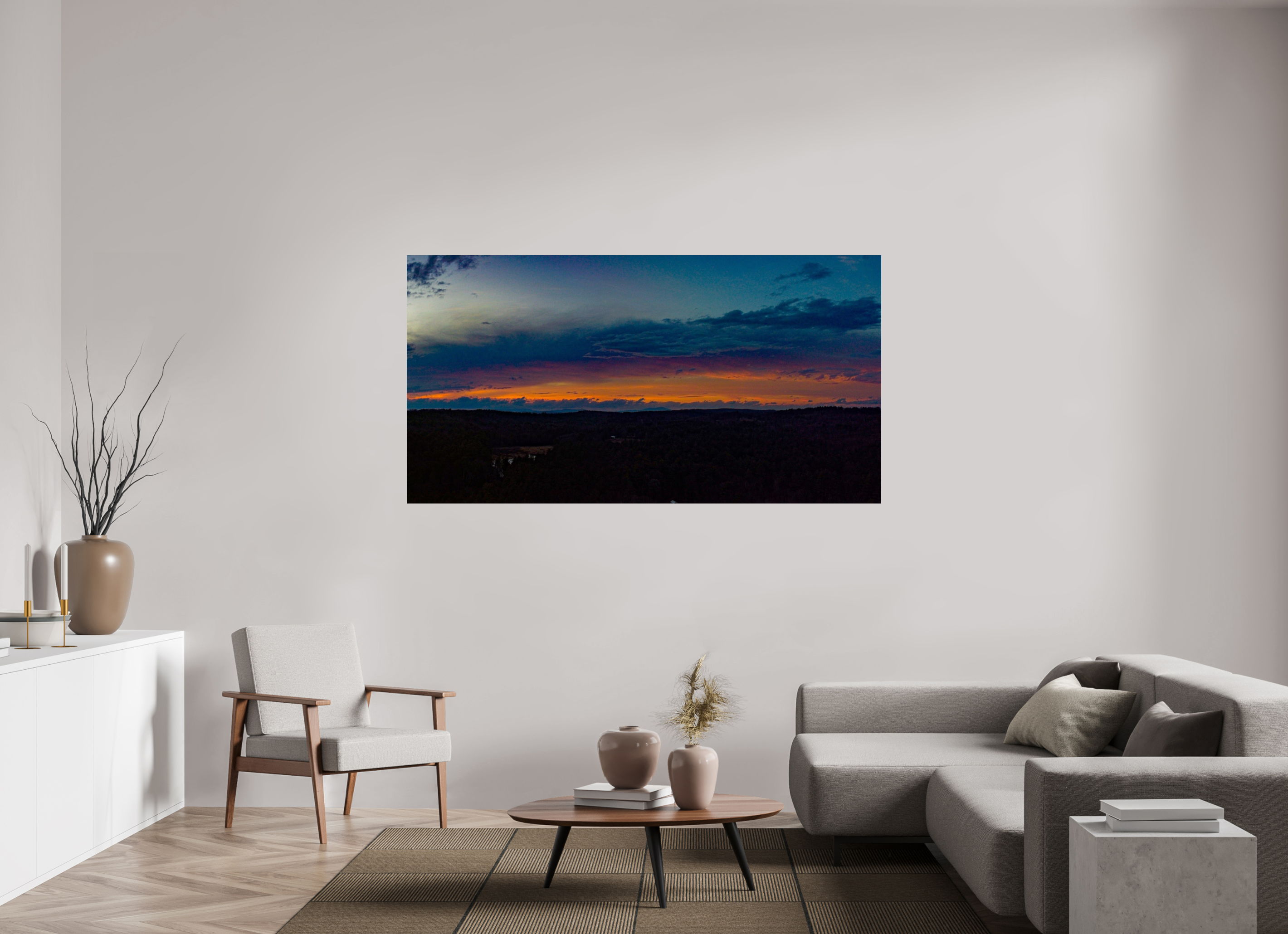74.5 x 39″, Photo Print On Fuji Crystal DP II The Dark Night Sky