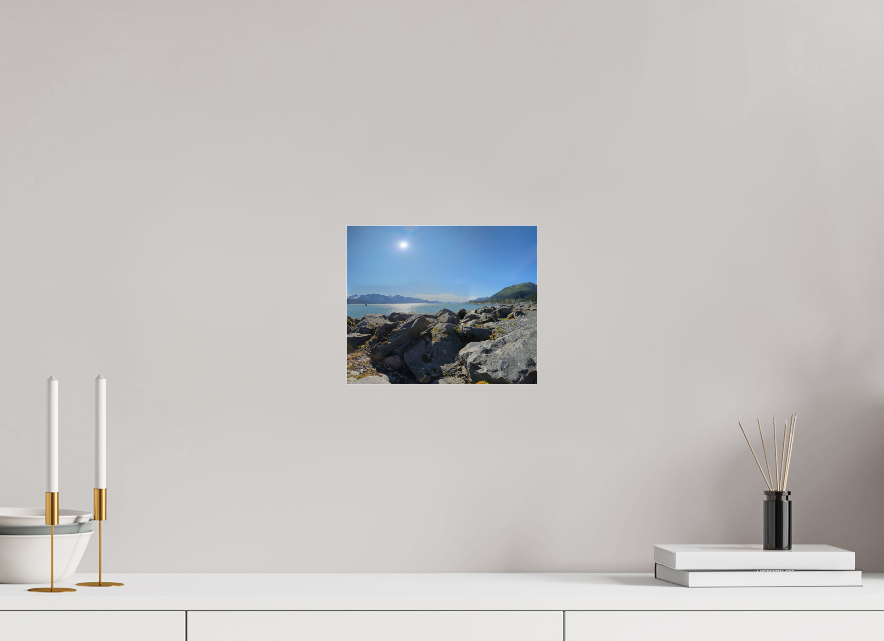 9.6 x 8″, Photo Print Under Acrylic Glass The Seward Sun
