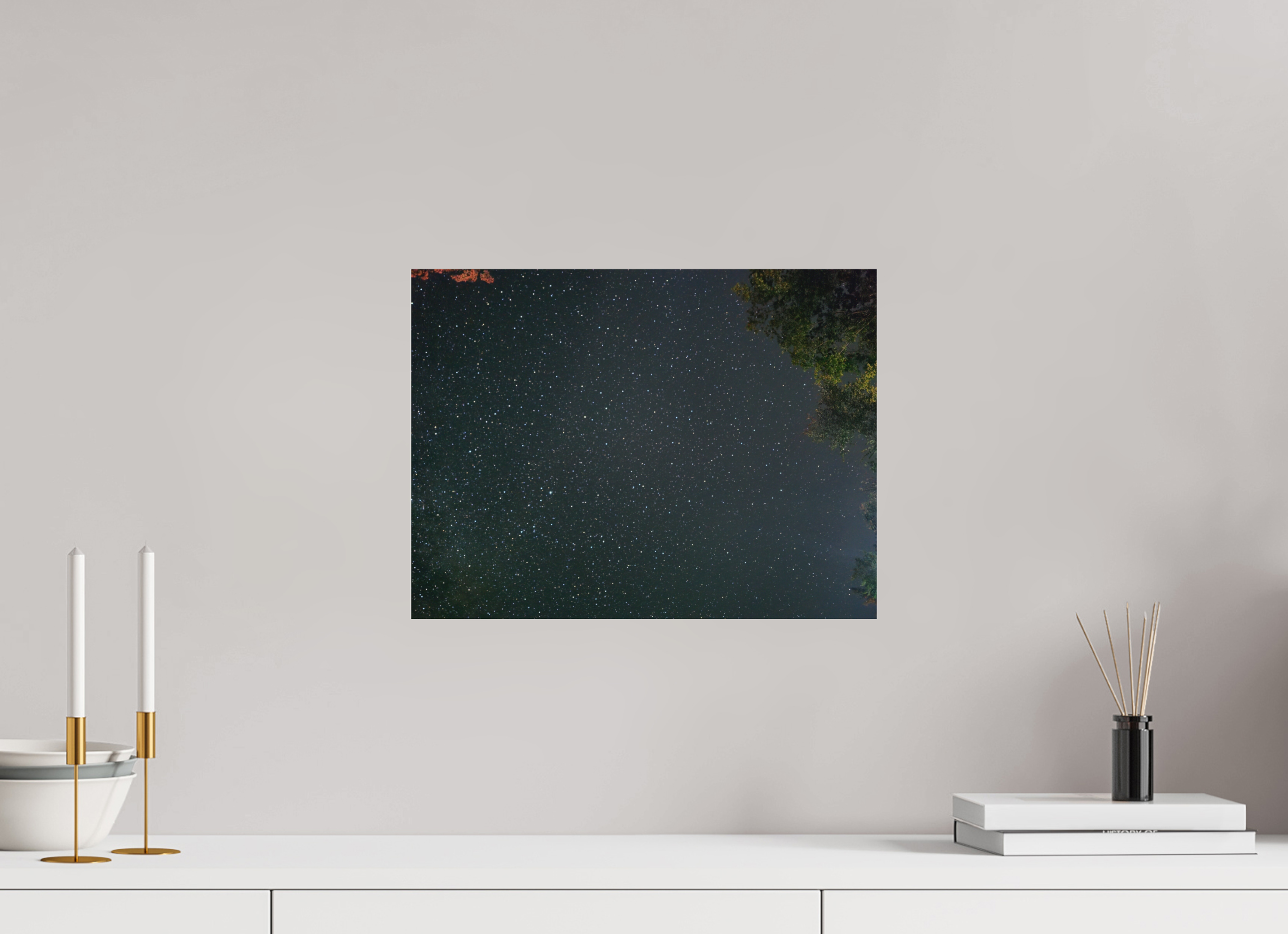 16 x 12″, Photo Print Under Acrylic Glass Summer night sky
