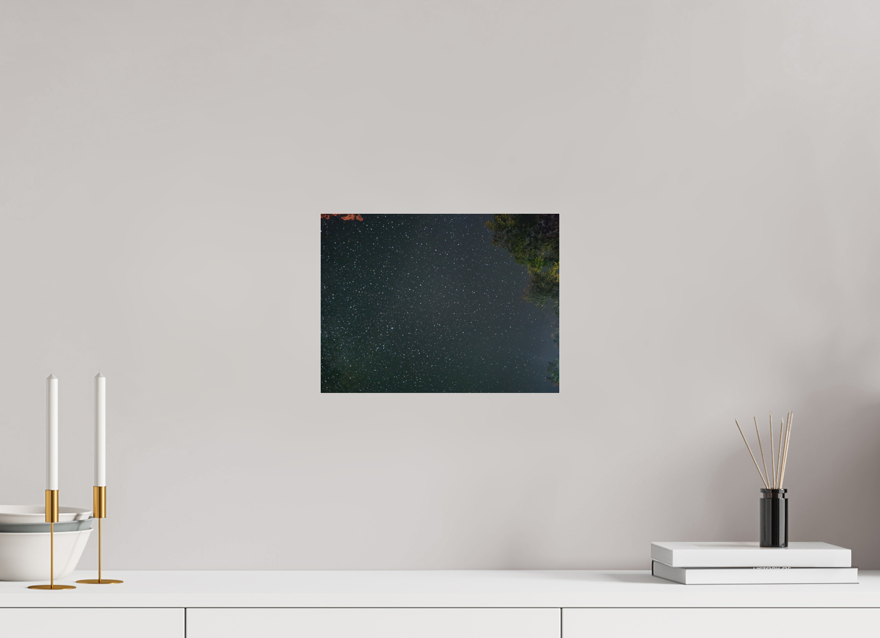 12 x 9″, Photo Print Under Acrylic Glass Summer night sky