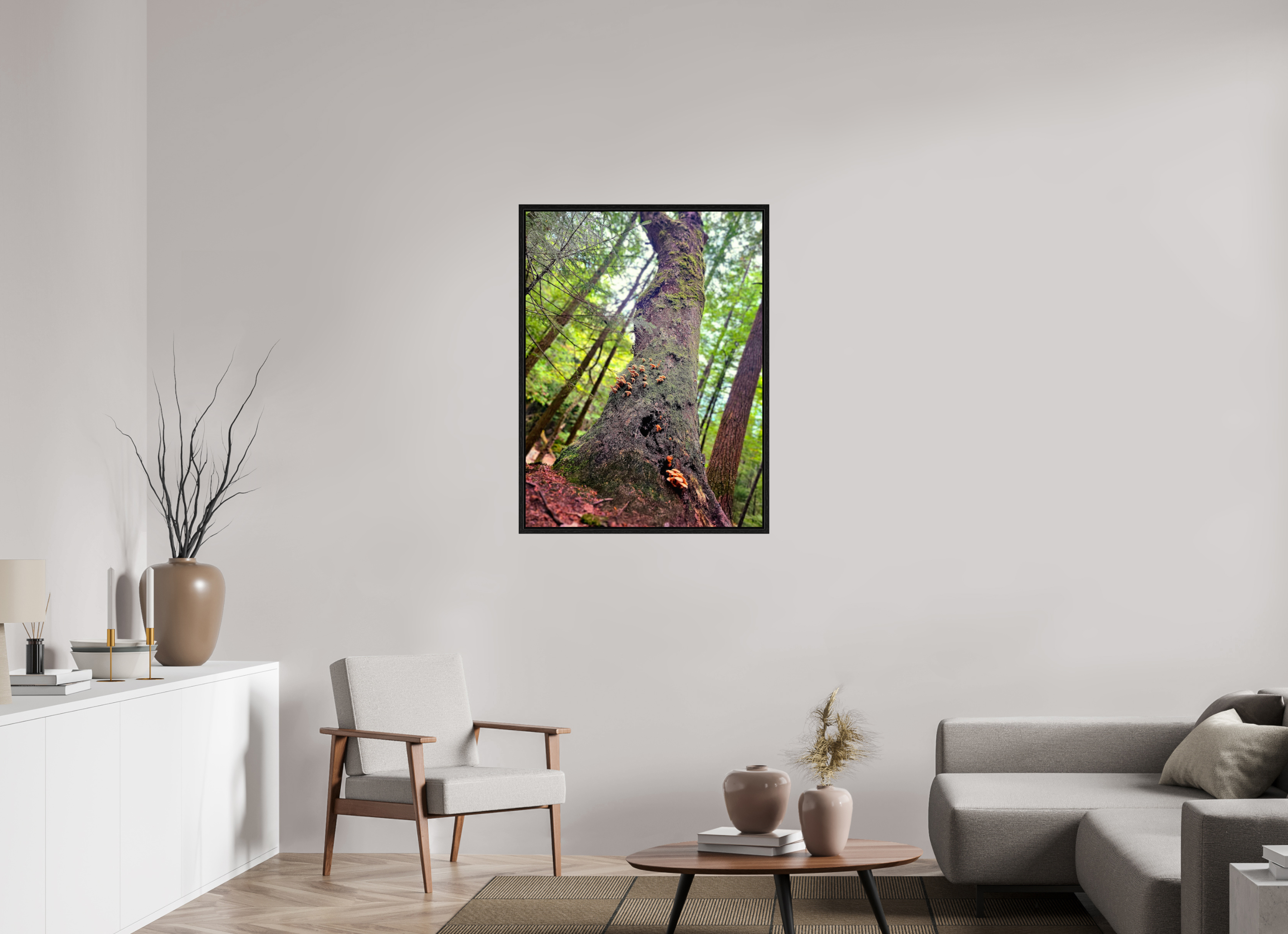 30 x 40″, Floater Frame Don't Eat The Forest Snacks