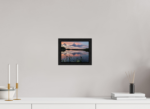 8 x 6″, Floater Frame Sugared Sky Reflections
