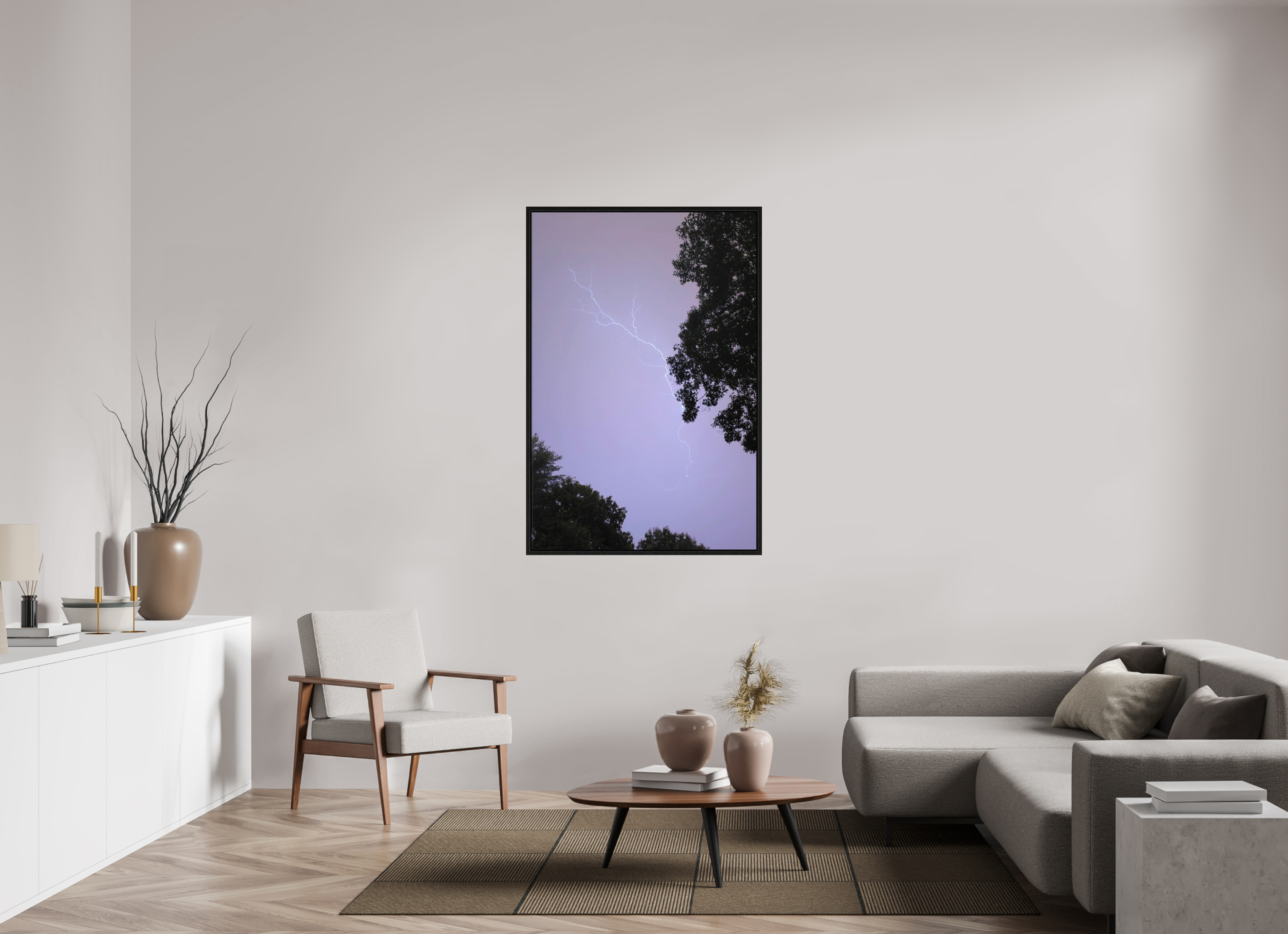 36 x 54″, Floater Frame The Mad Sky