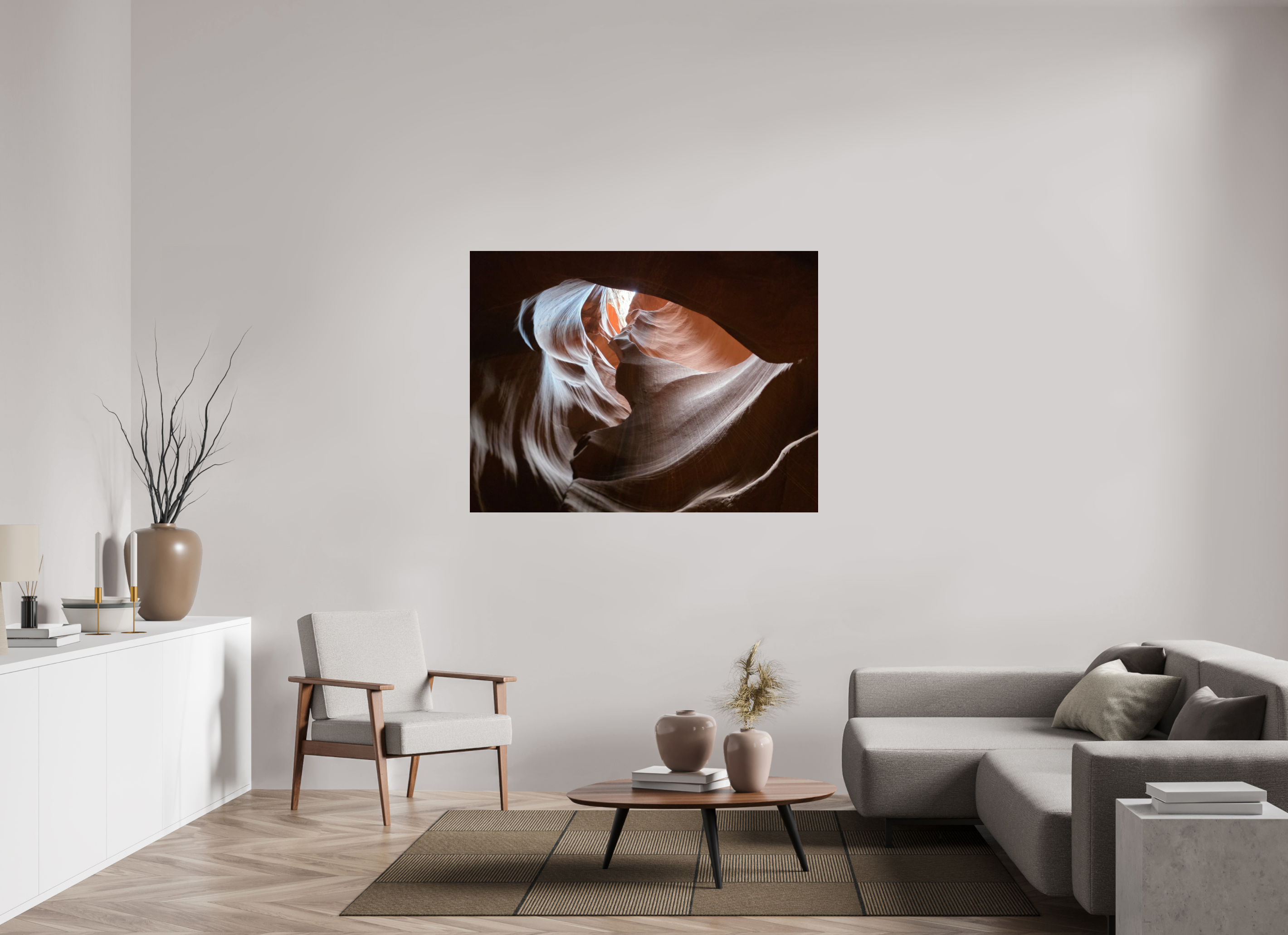 56 x 42″, Photo Print Under Acrylic Glass The Hidden Heart of Antelope Canyon