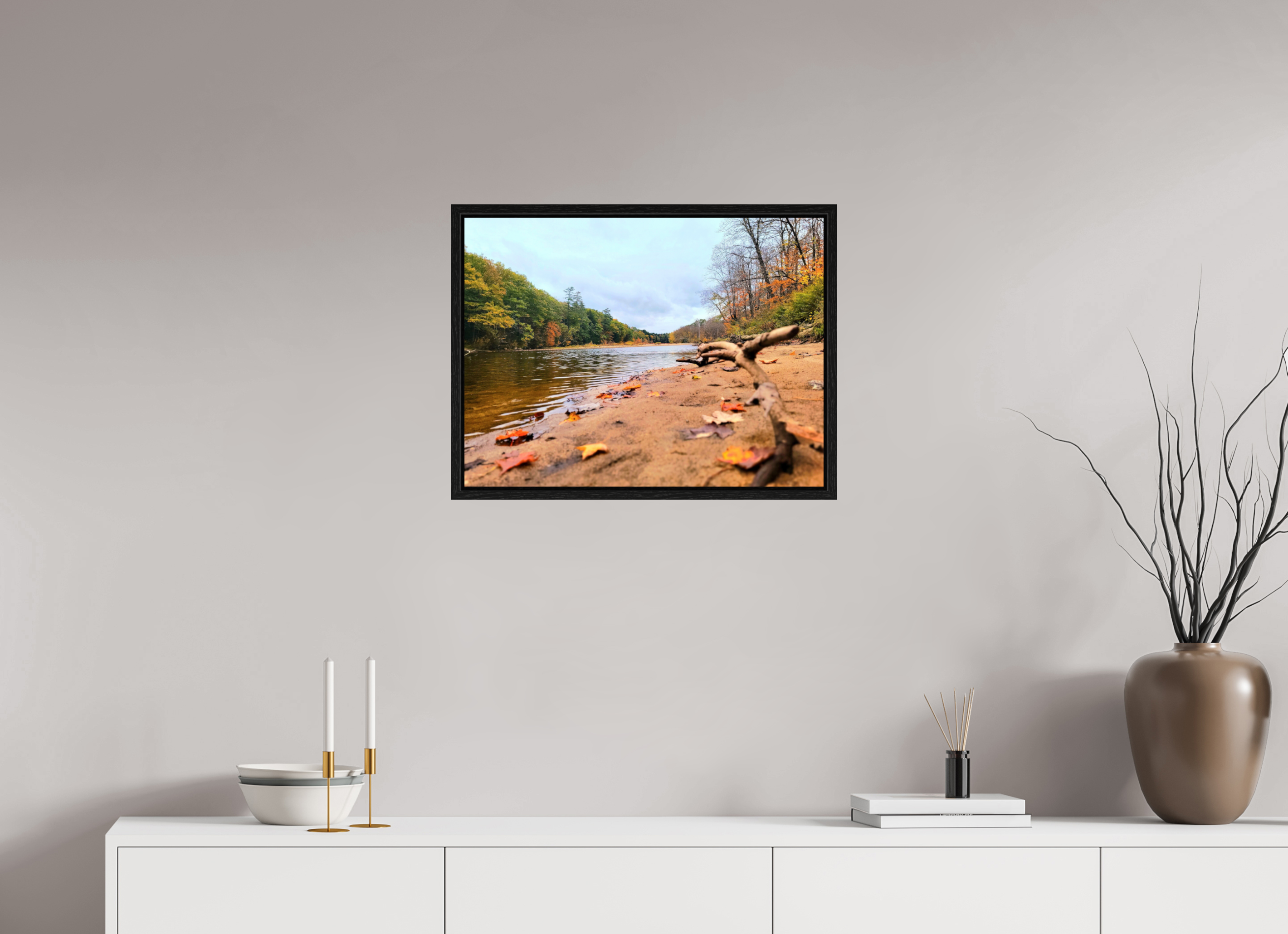 24 x 18″, Floater Frame The Rivers Resting Place