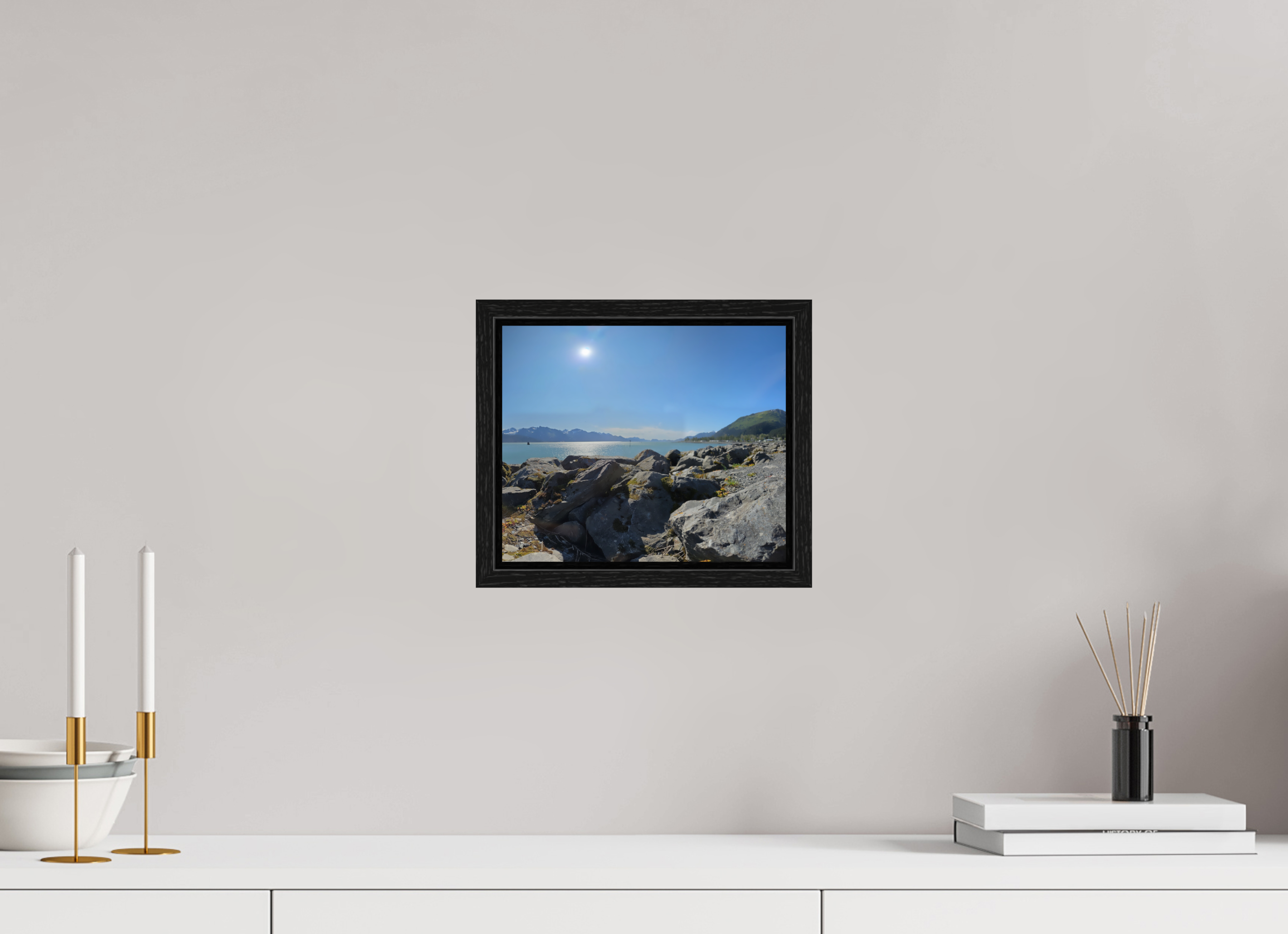 9.6 x 8″, Floater Frame The Seward Sun