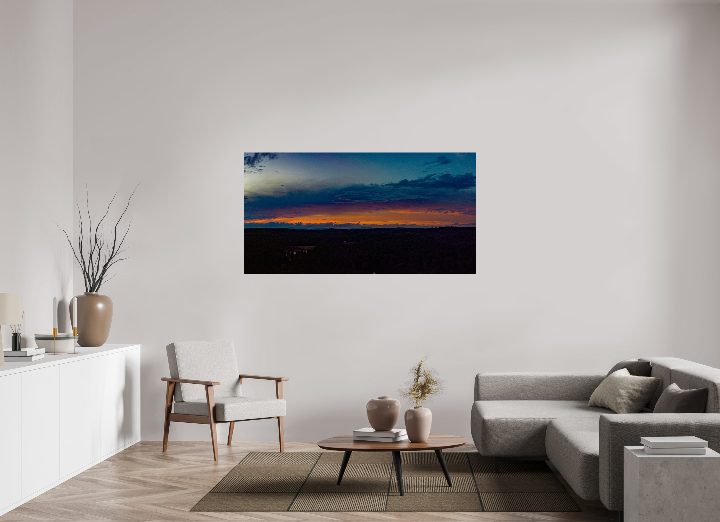 66.9 x 35″, Photo Print On Fuji Crystal DP II The Dark Night Sky