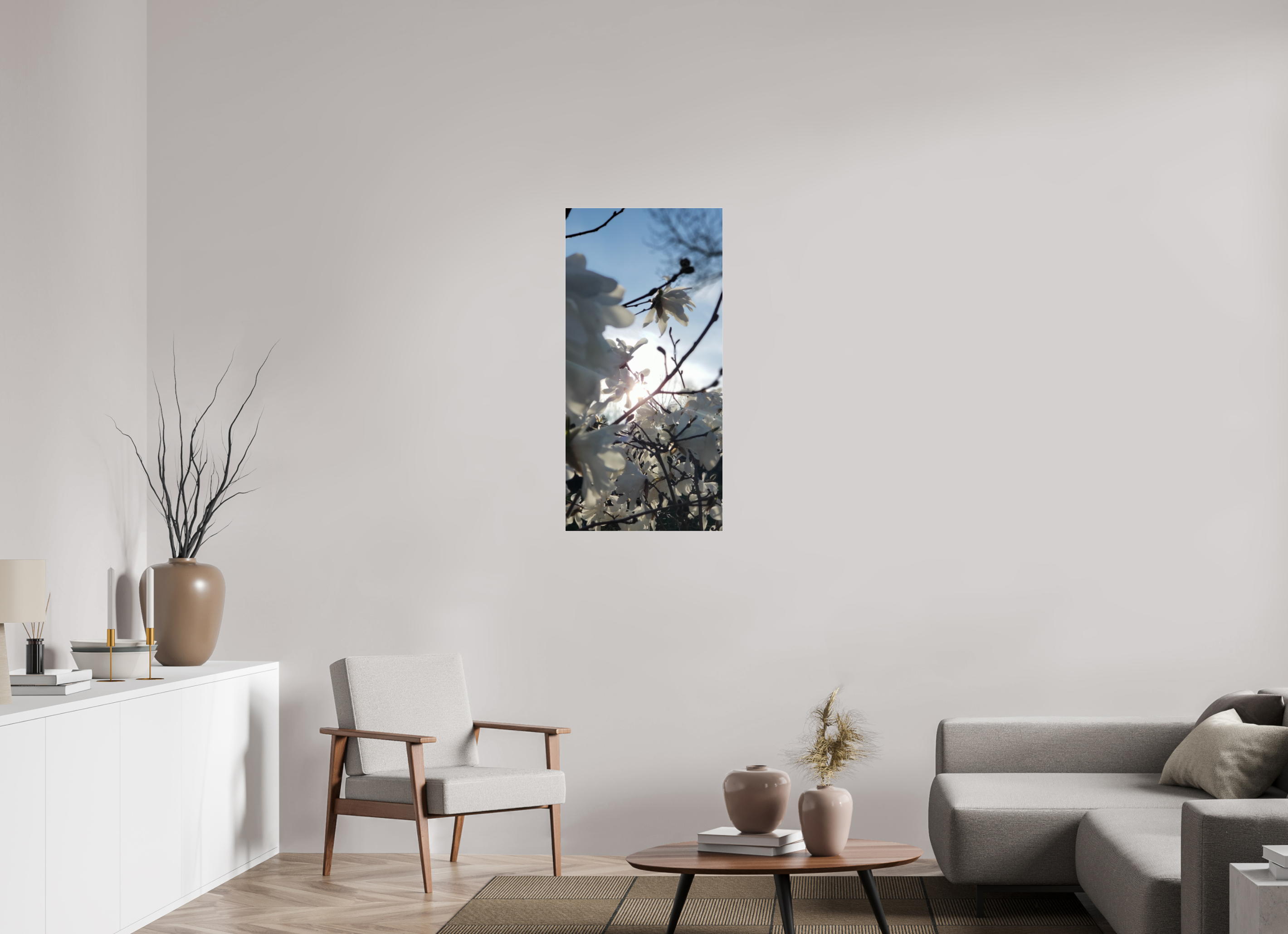 20 x 41.1″, Photo Print Under Acrylic Glass Where The Sun Finds The Petals