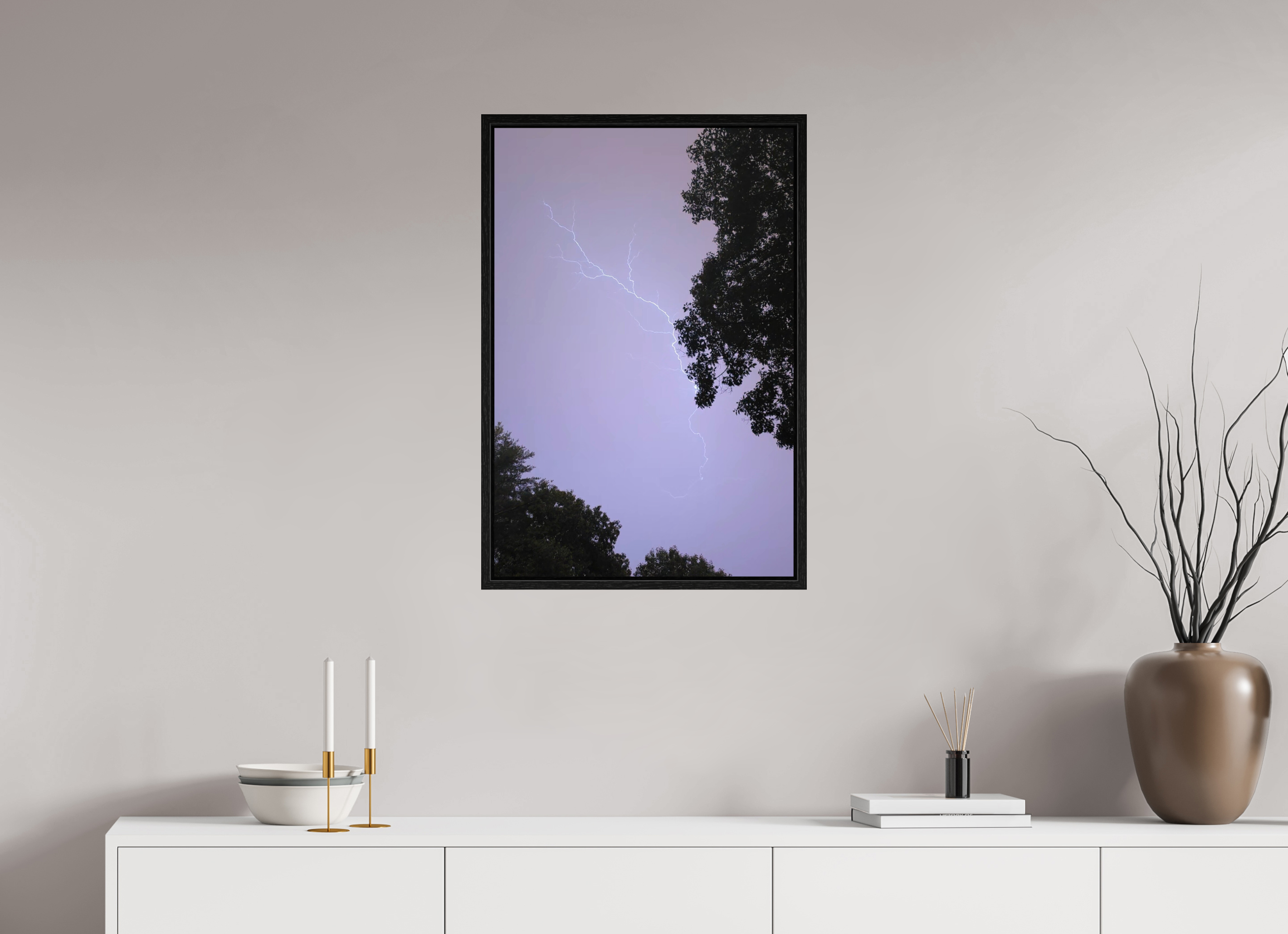20 x 30″, Floater Frame The Mad Sky