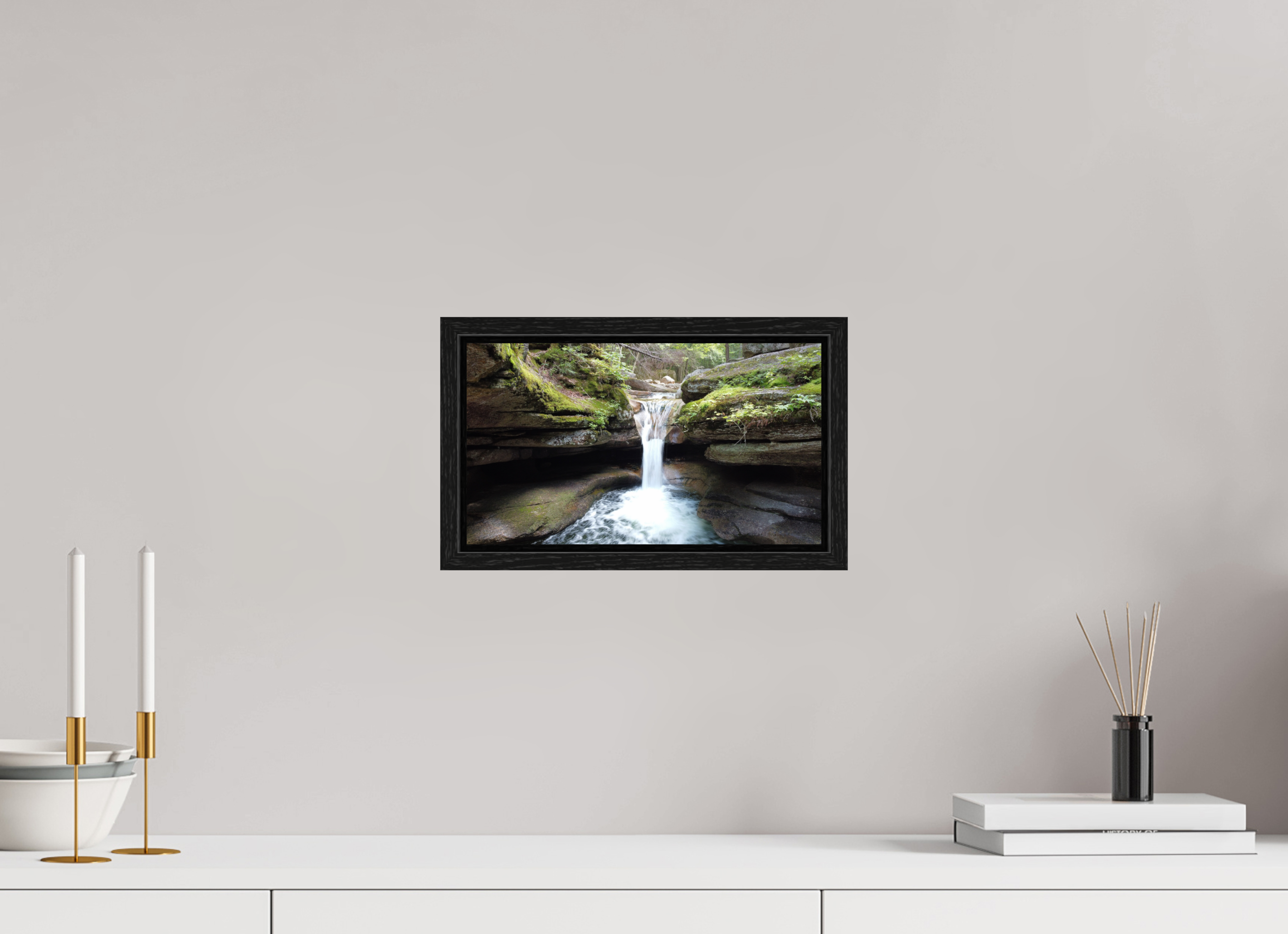 12 x 6.8″, Floater Frame The Eternal Waterfall