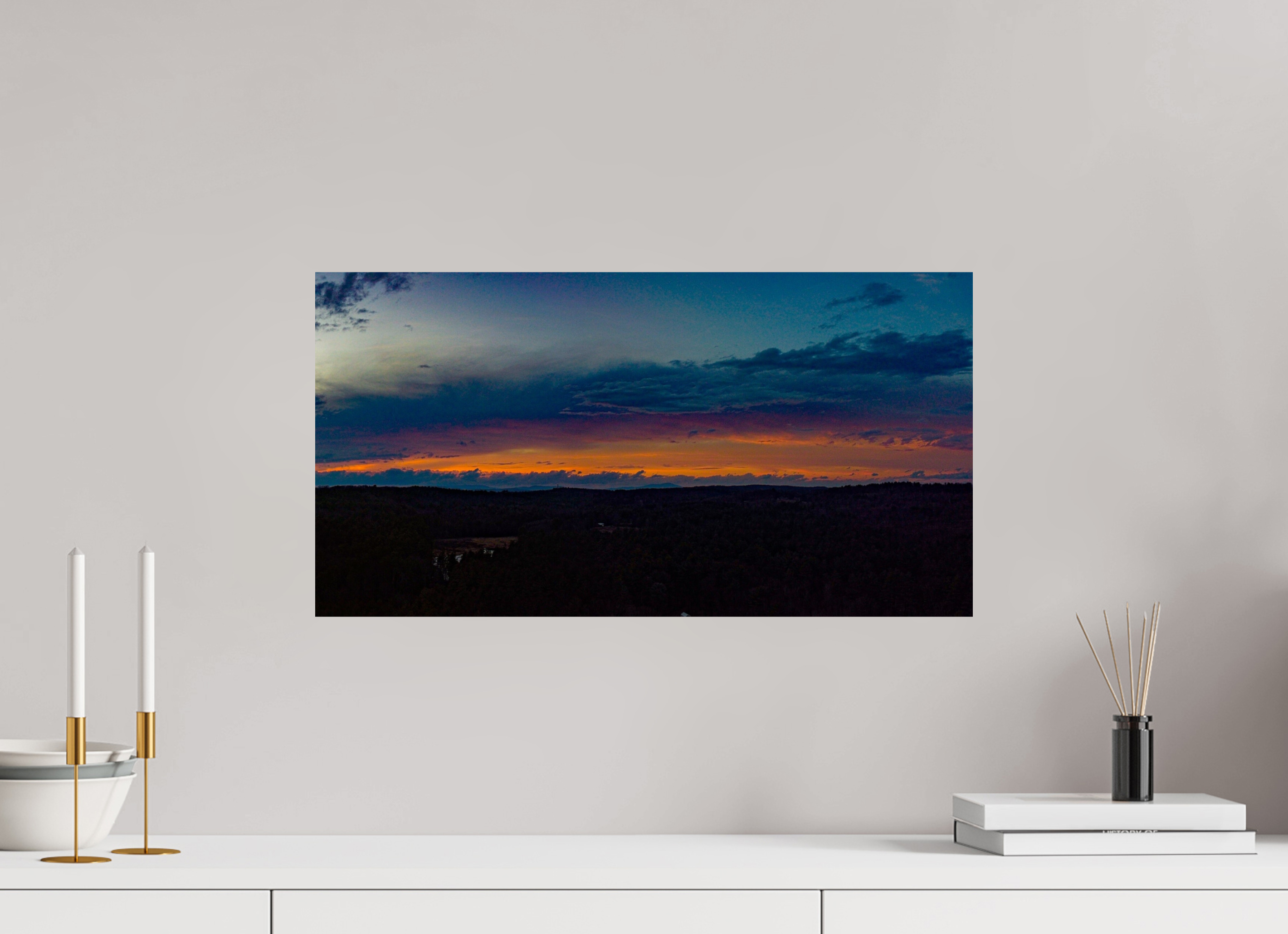 22.9 x 12″, Photo Print On Fuji Crystal DP II The Dark Night Sky