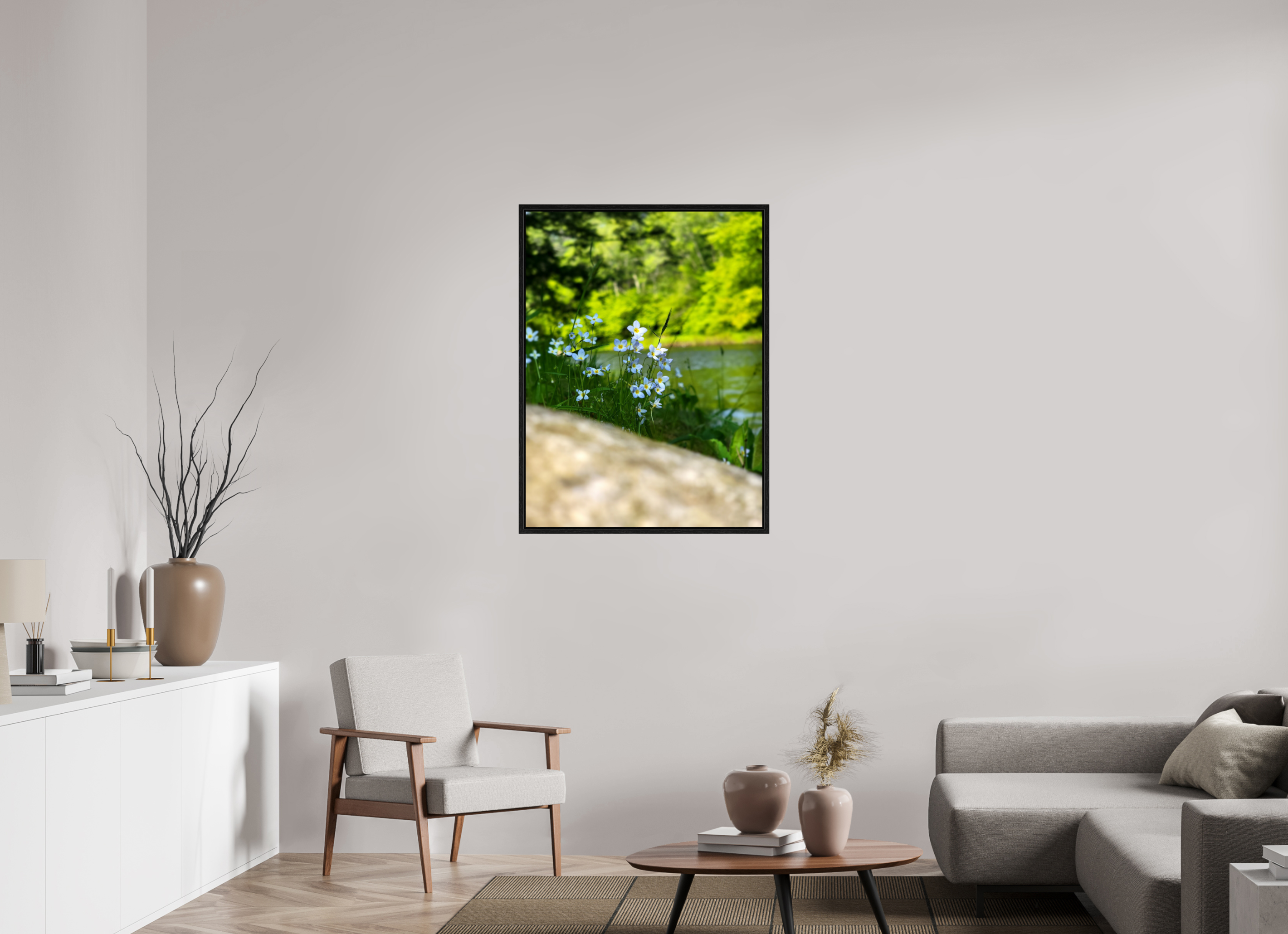30 x 40″, Floater Frame Little Nothings Worth Rembering