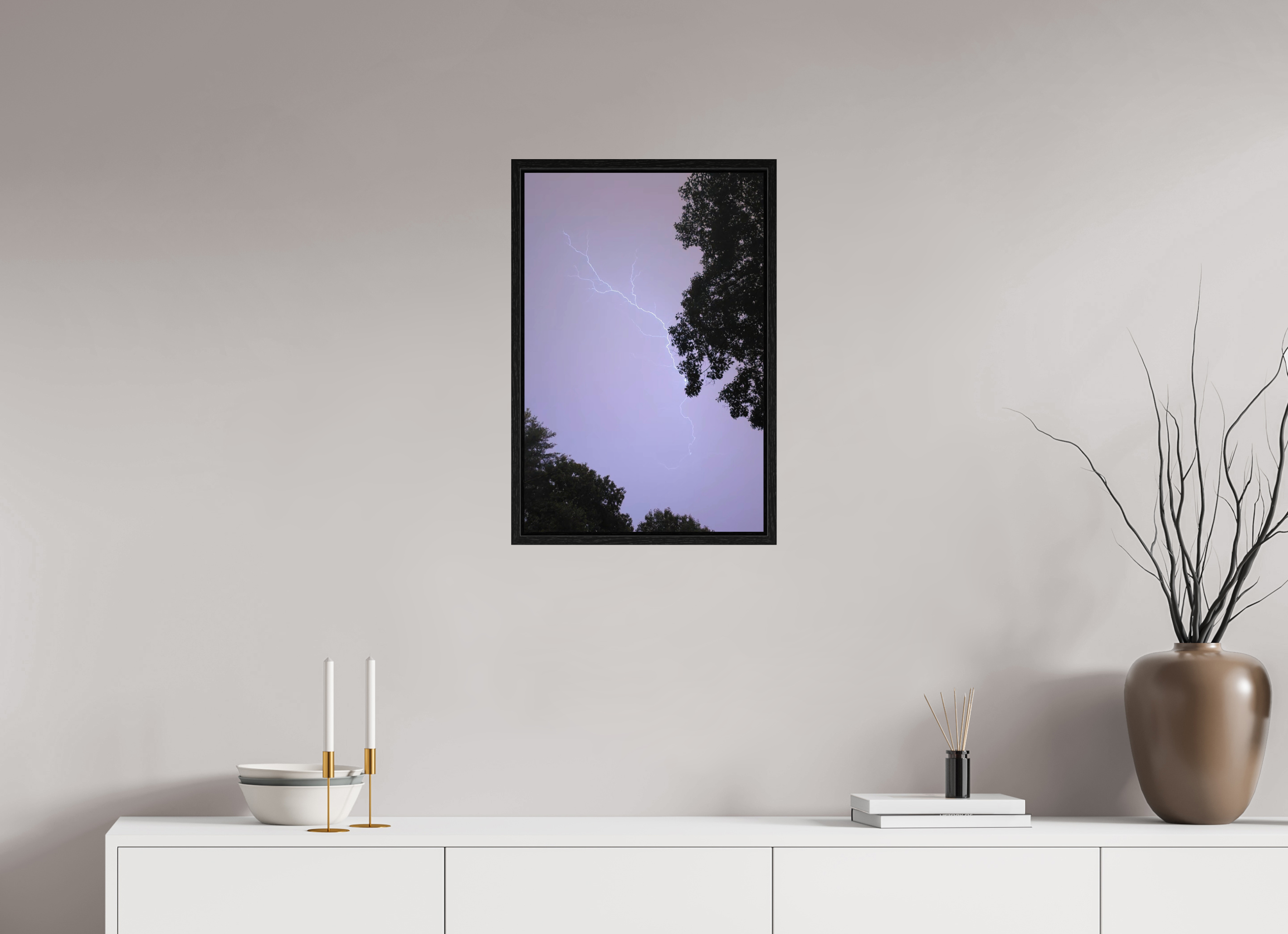 16 x 24″, Floater Frame The Mad Sky