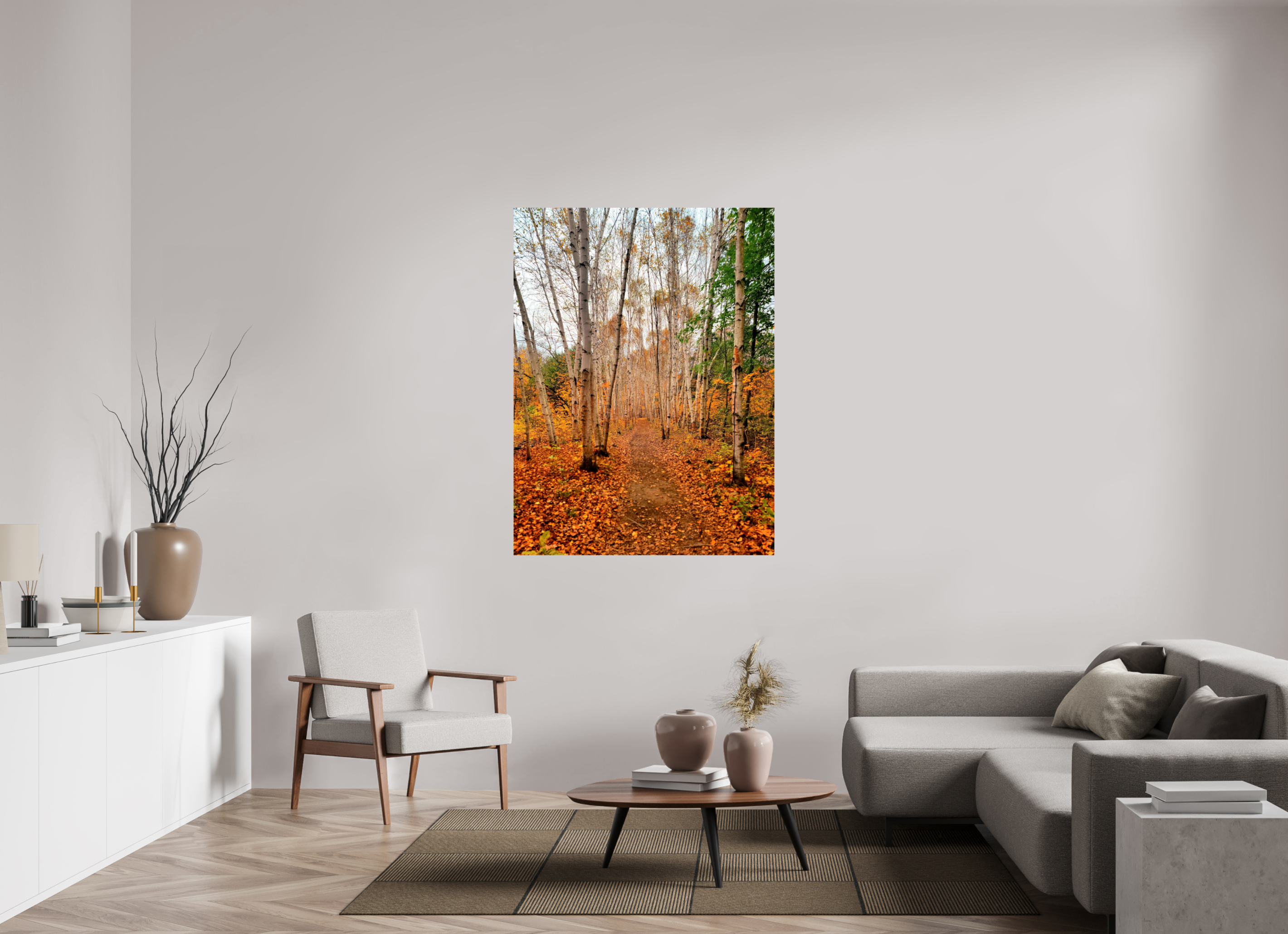 42 x 56″, Photo Print On Fuji Crystal DP II The Path Through Turning Leaves