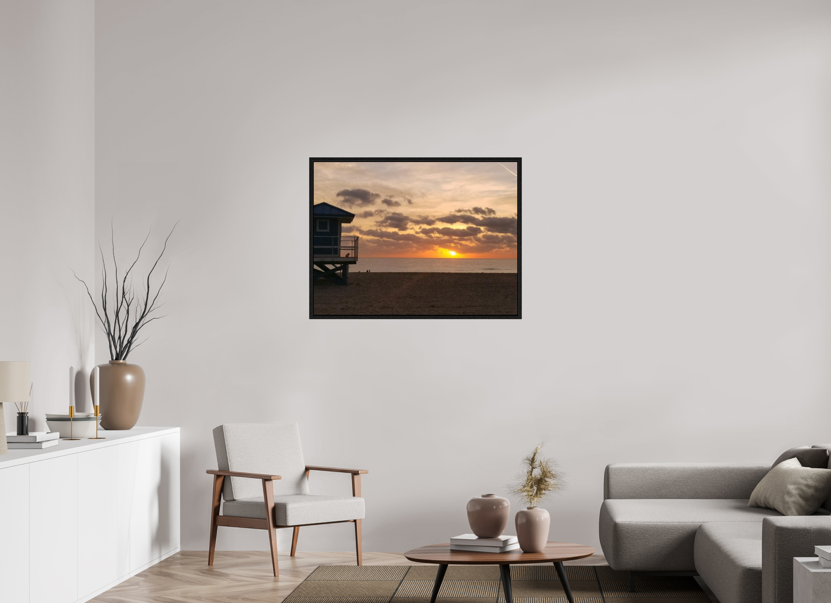 40 x 30″, Floater Frame The Hampton Sky