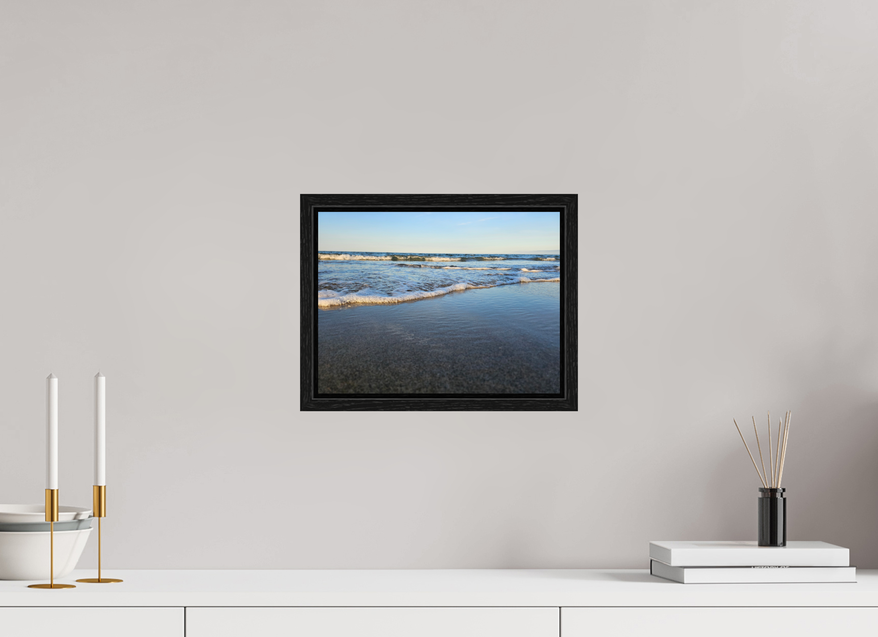 12 x 9″, Floater Frame The Quiet Shore