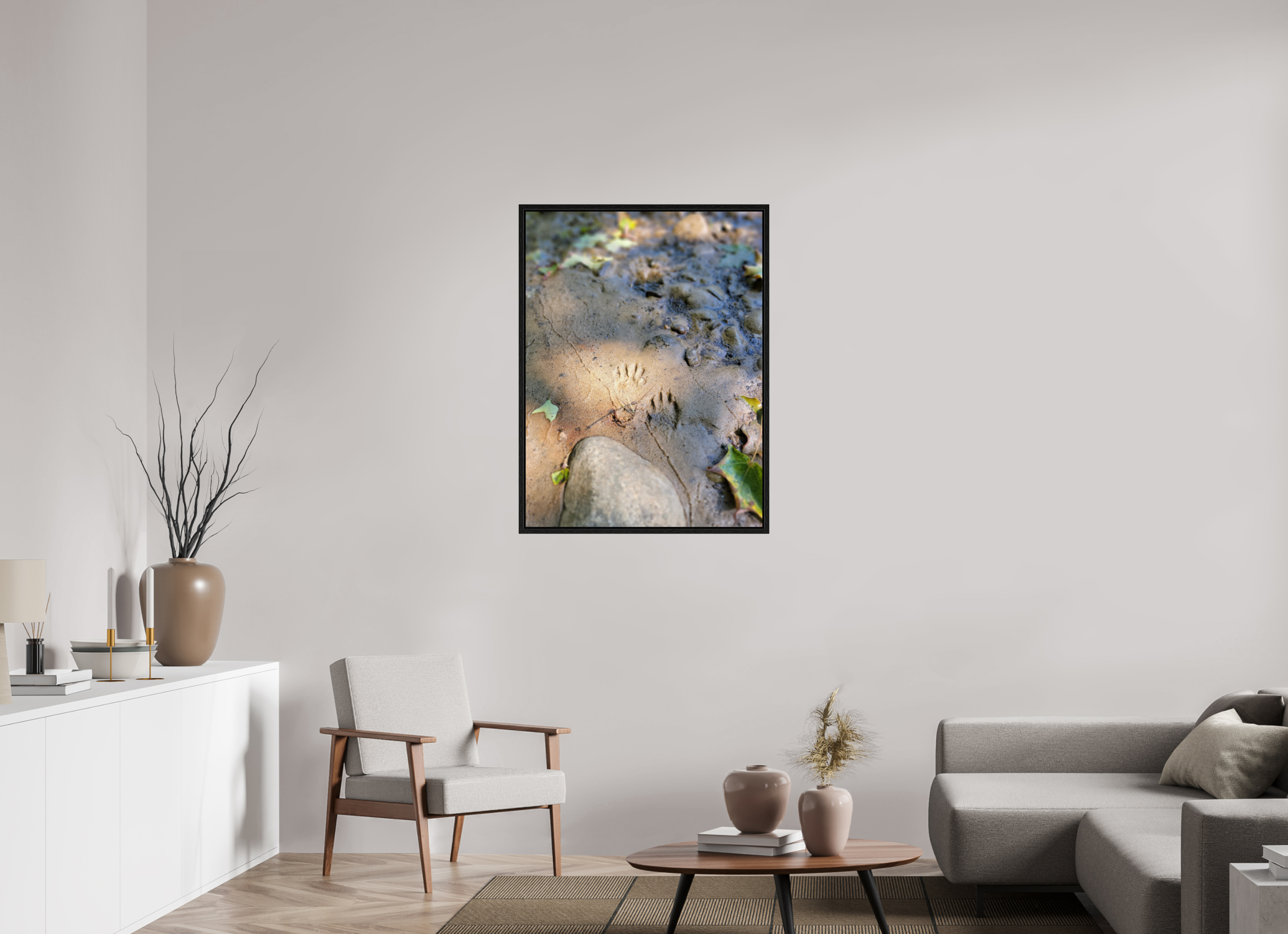 30 x 40″, Floater Frame Echo's Of A Night Walker