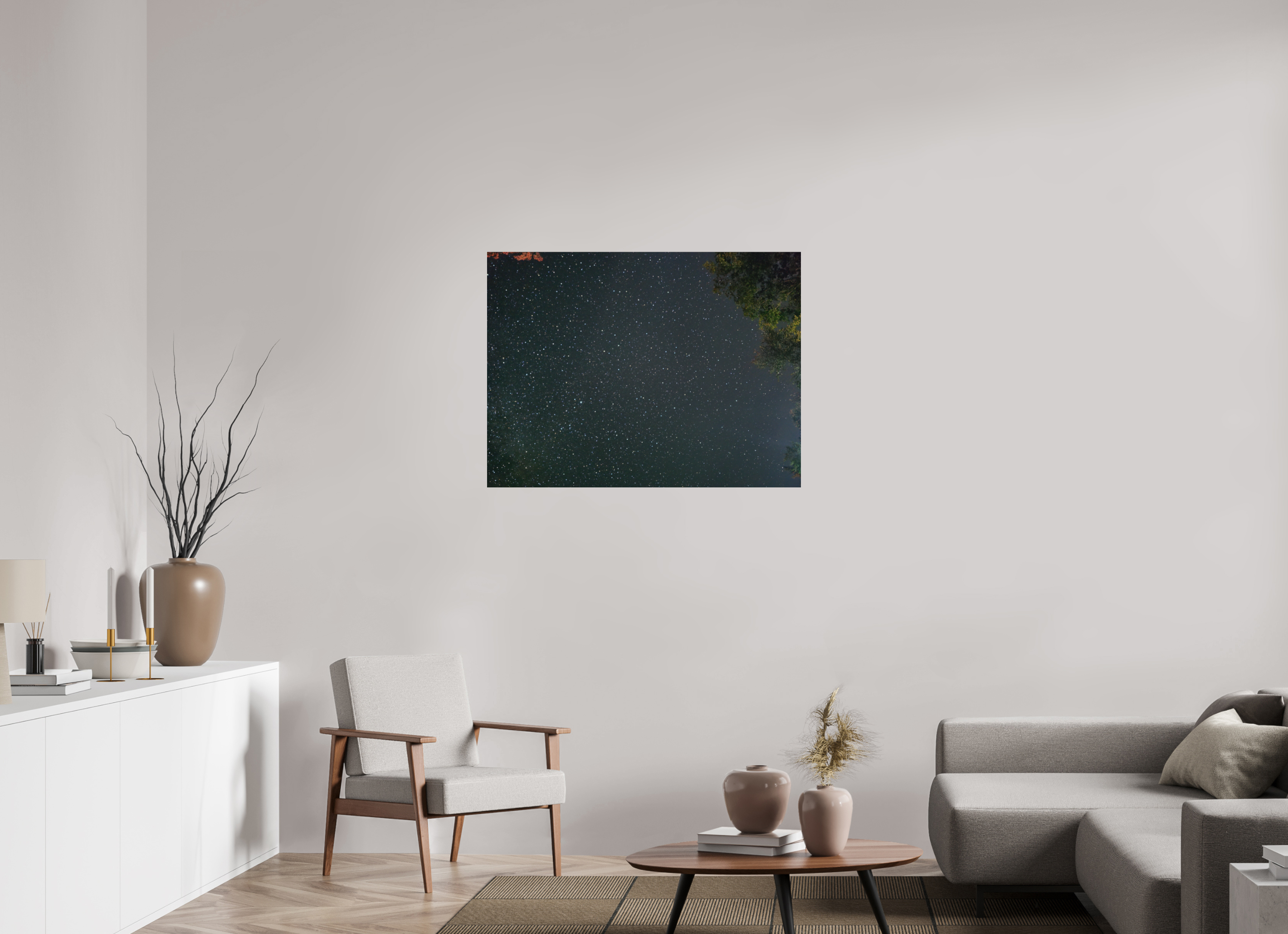 40 x 30″, Photo Print Under Acrylic Glass Summer night sky