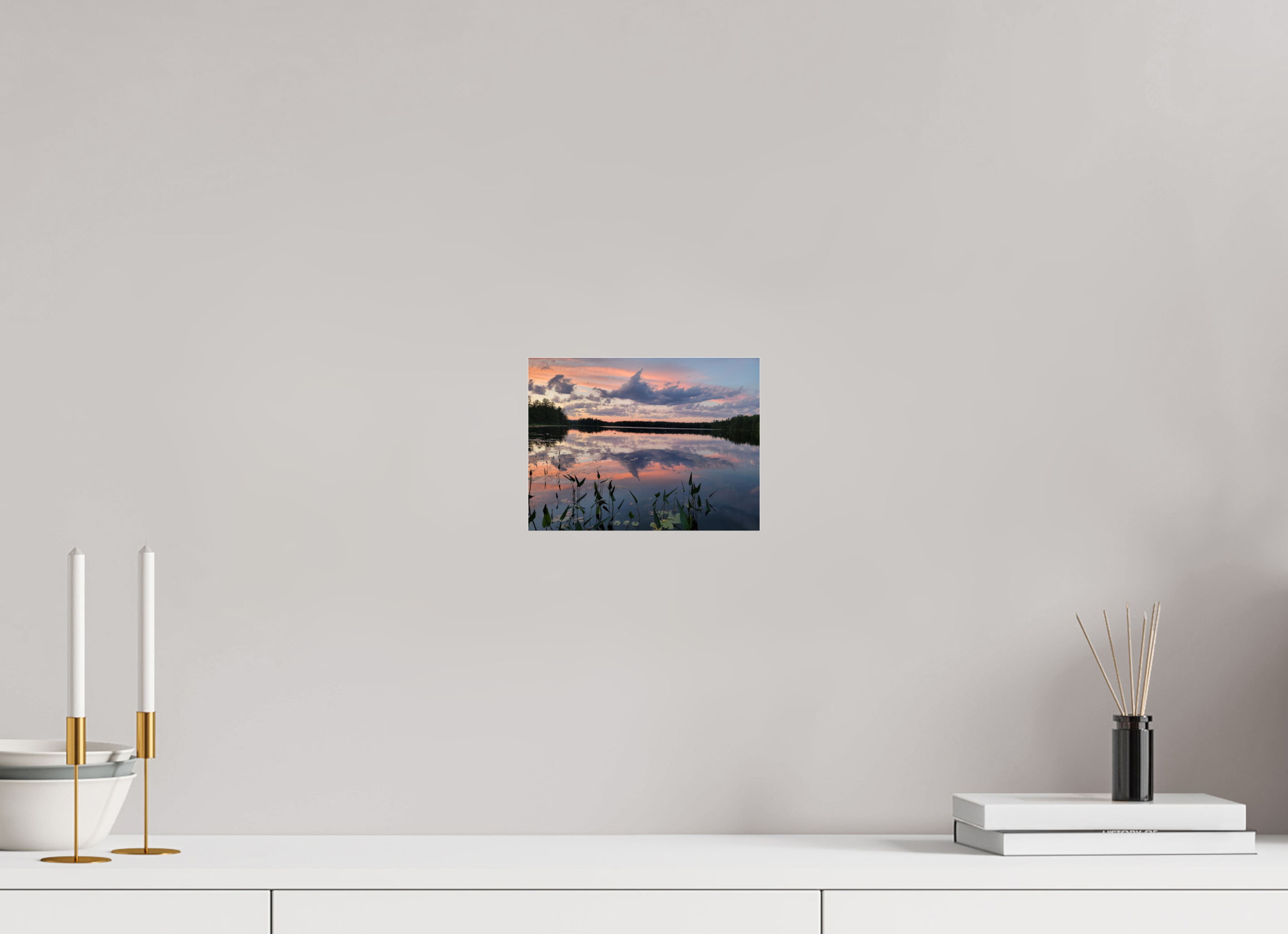 8 x 6″, Photo Print Under Acrylic Glass Sugared Sky Reflections
