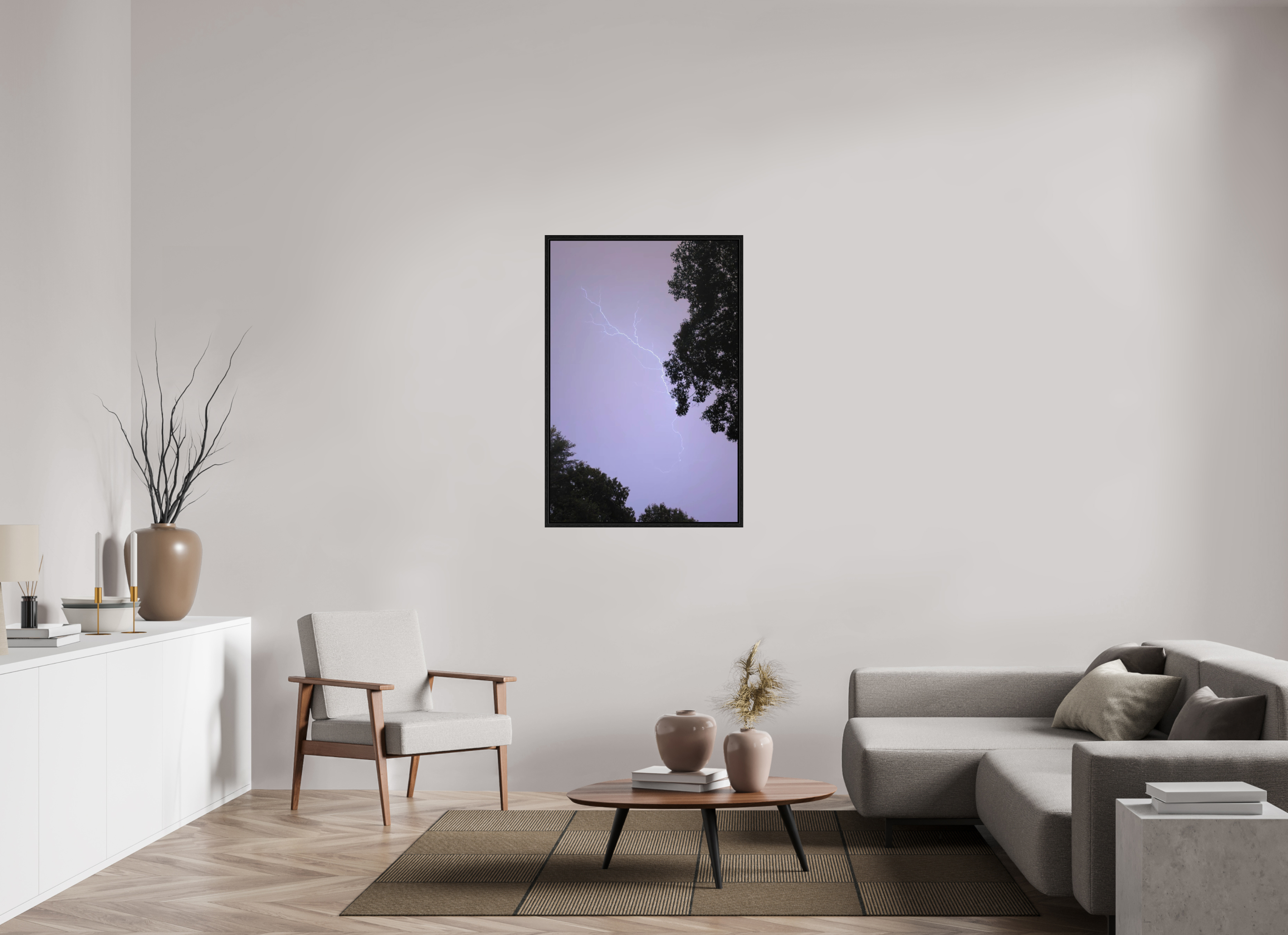 30 x 45″, Floater Frame The Mad Sky