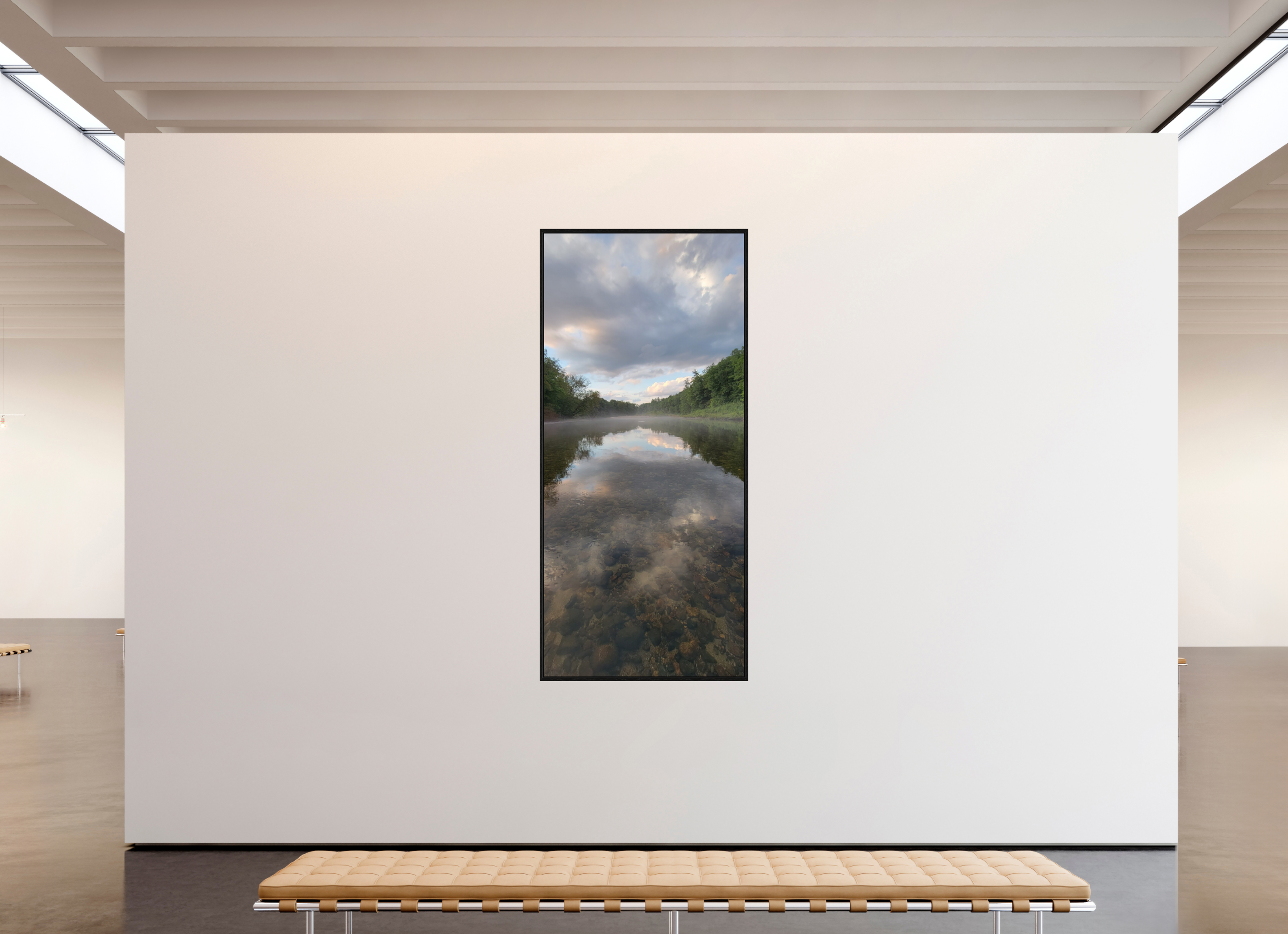 39 x 86.7″, Floater Frame Drifted In Fog