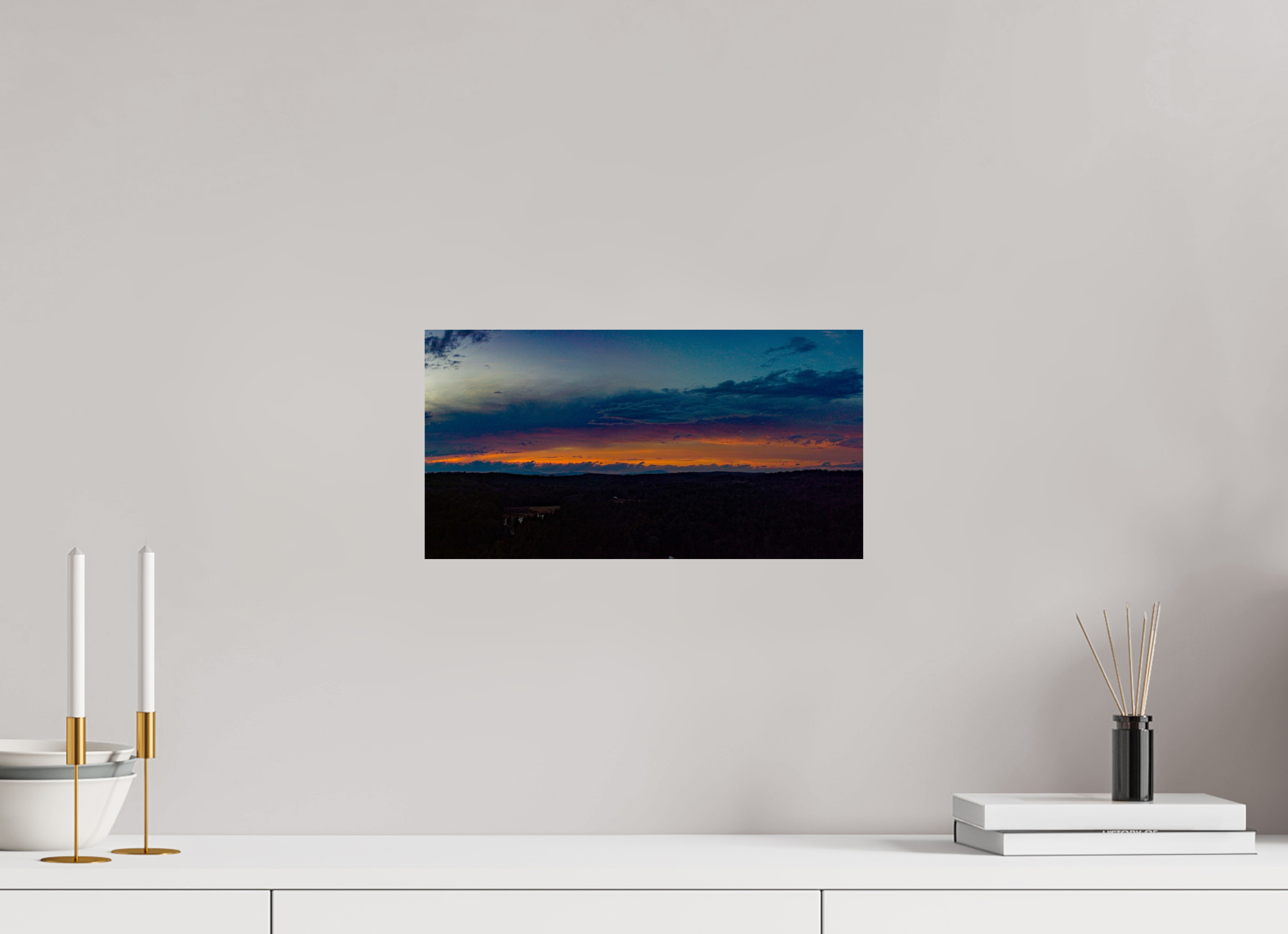 15.3 x 8″, Photo Print On Fuji Crystal DP II The Dark Night Sky