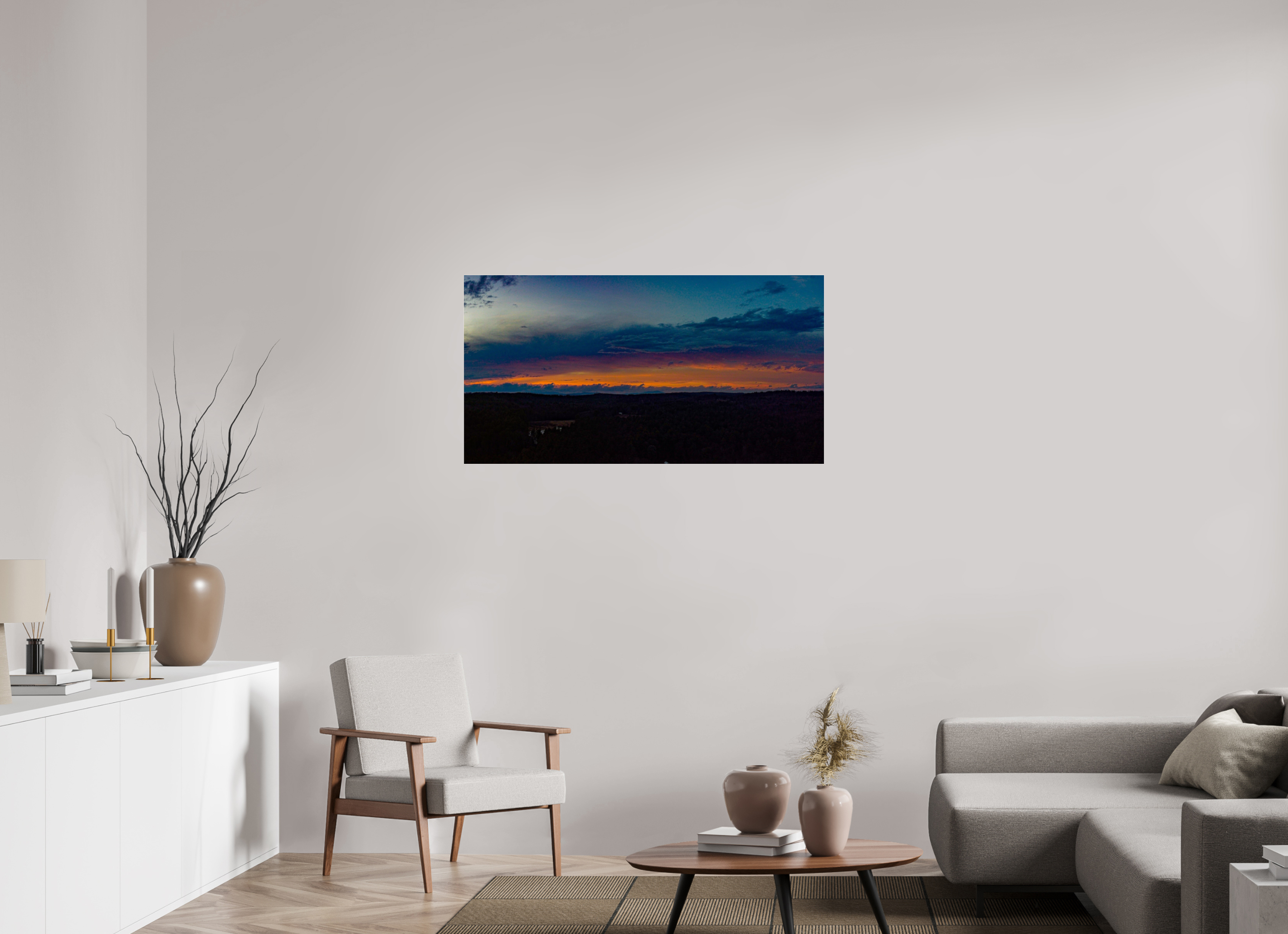 45.9 x 24″, Photo Print Under Acrylic Glass The Dark Night Sky