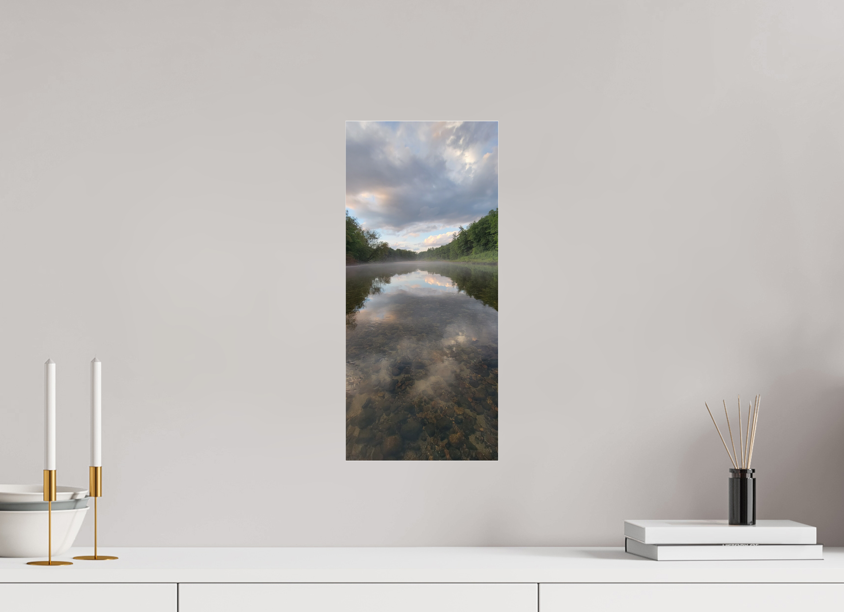 8 x 17.8″, Photo Print Under Acrylic Glass Drifted In Fog