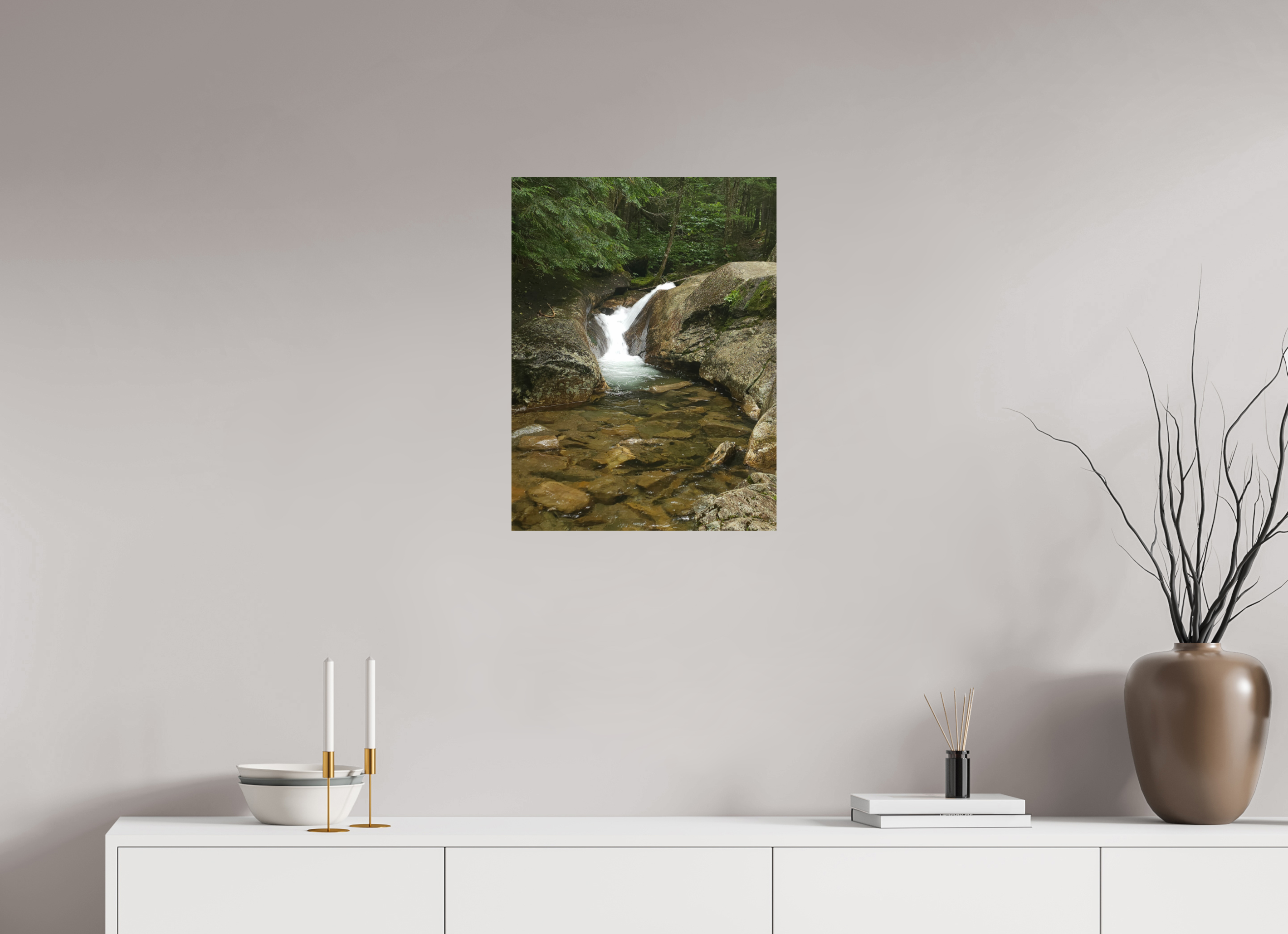 18 x 24″, Photo Print On Fuji Crystal DP II The Mossy Cascade