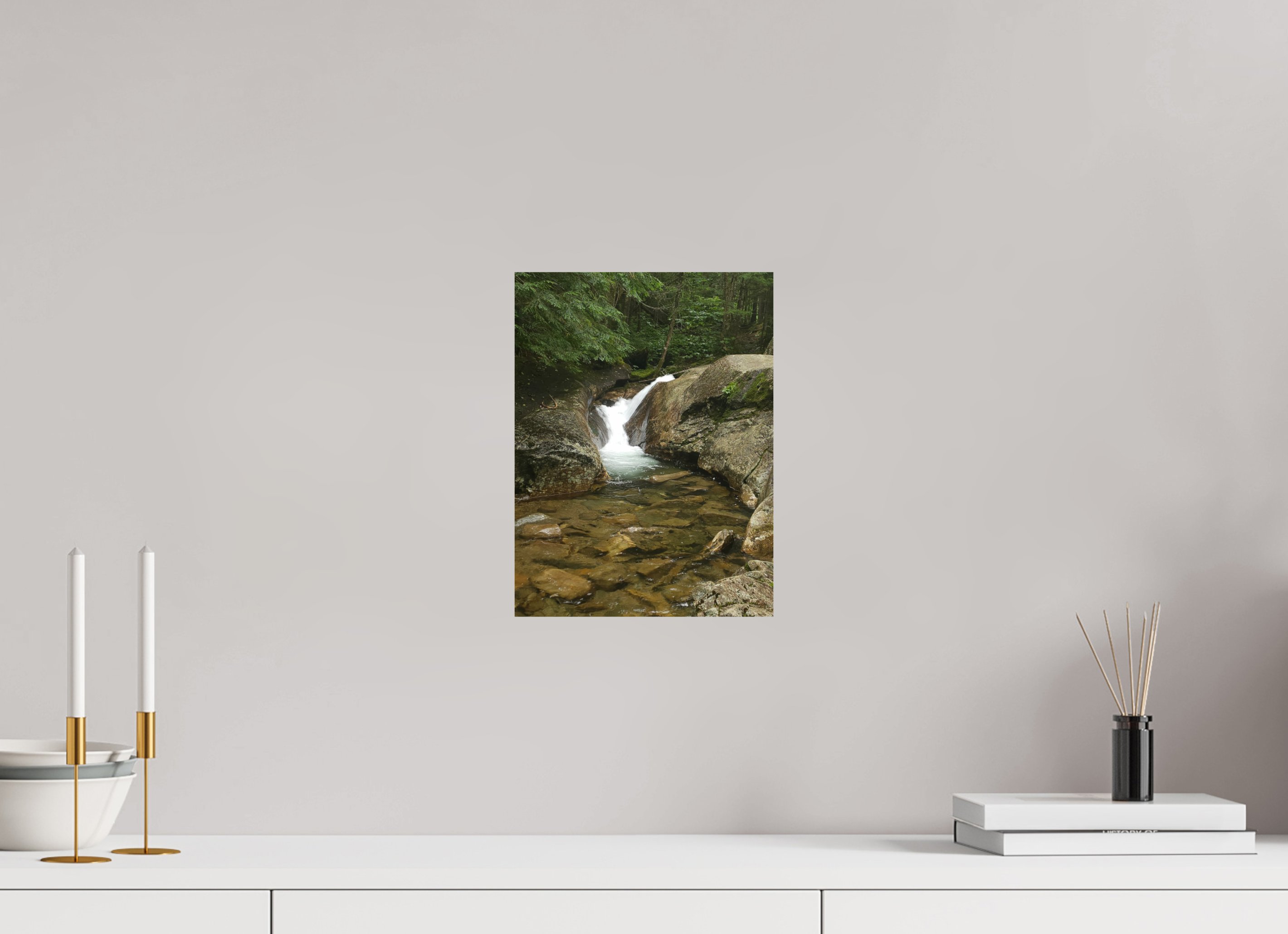 9 x 12″, Photo Print On Fuji Crystal DP II The Mossy Cascade