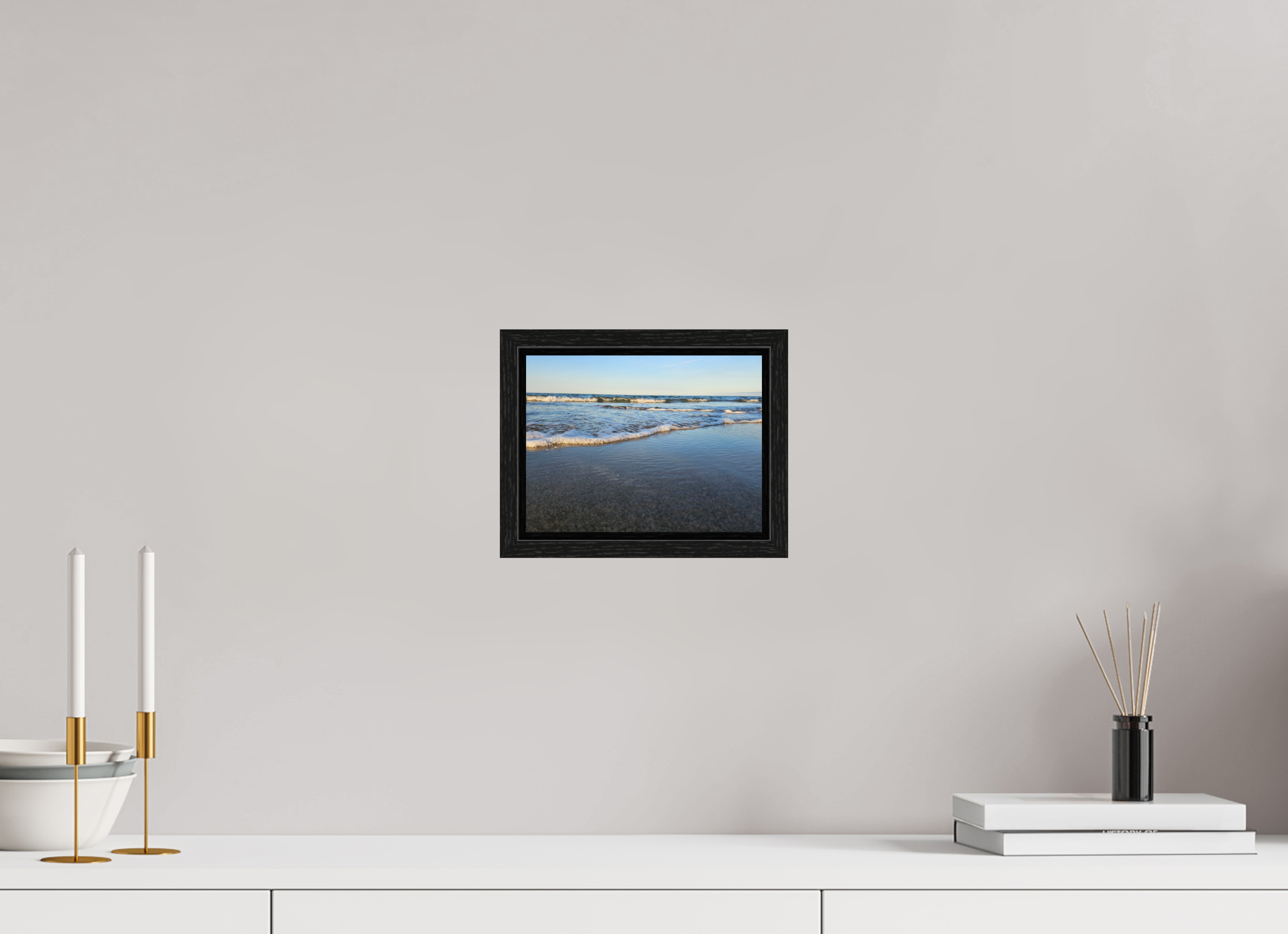 8 x 6″, Floater Frame The Quiet Shore
