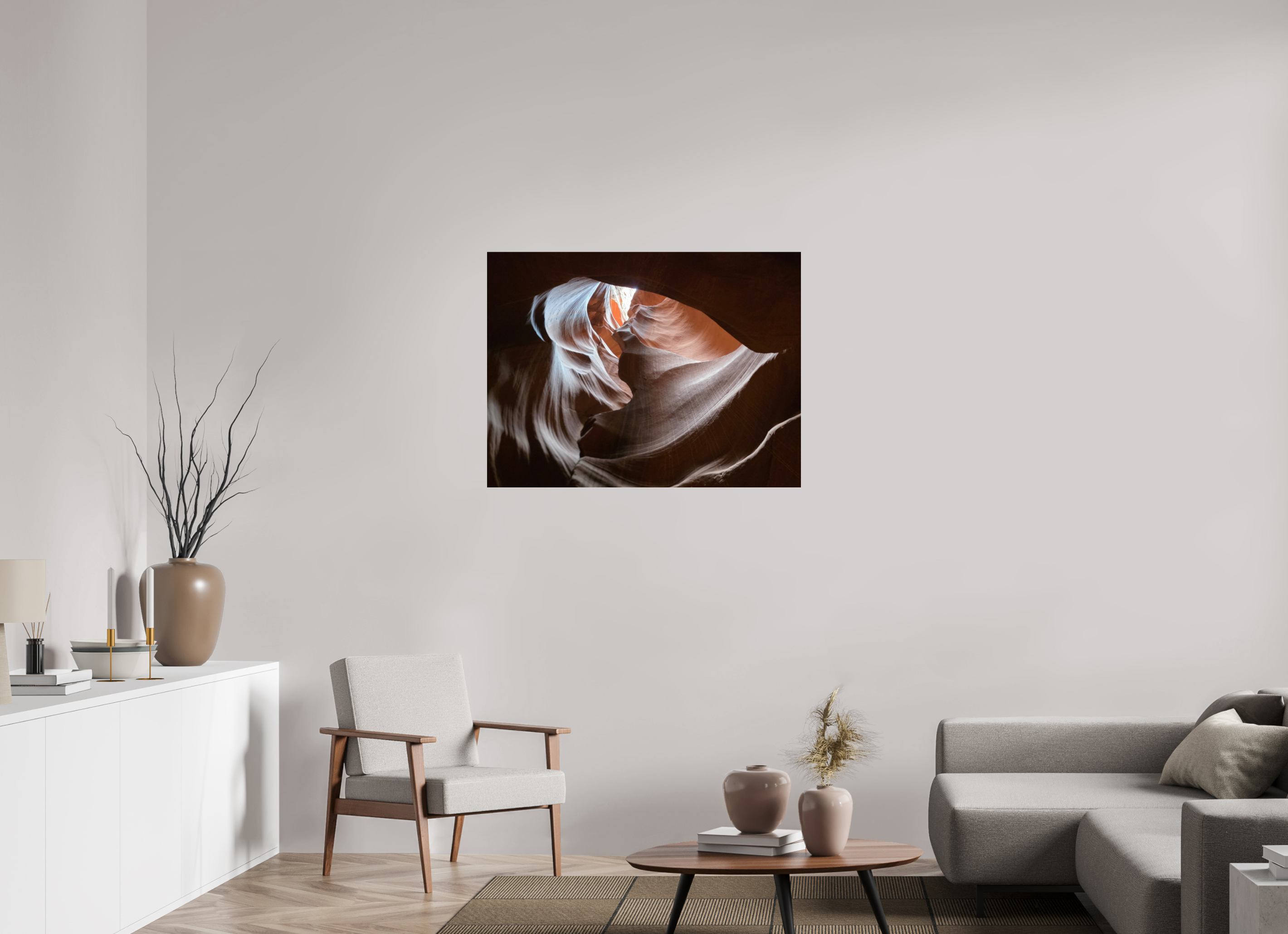 40 x 30″, Photo Print Under Acrylic Glass The Hidden Heart of Antelope Canyon