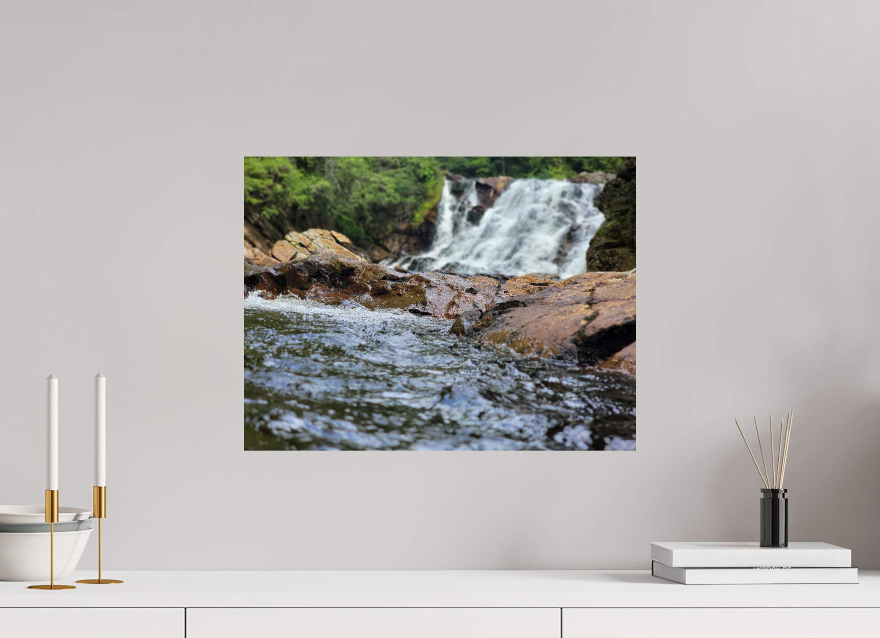 20 x 15″, Photo Print On Fuji Crystal DP II The Rush Of Bebe Falls