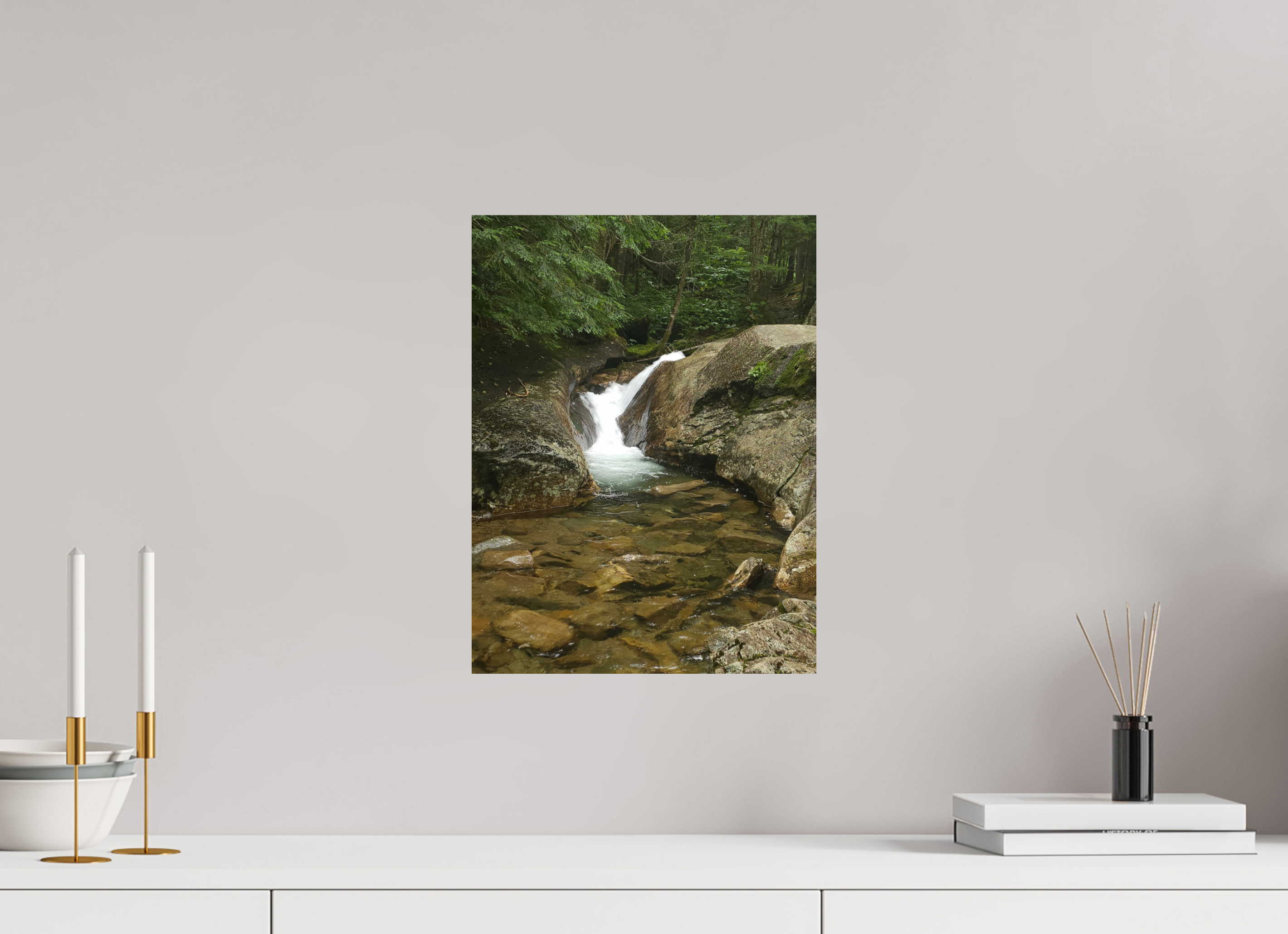 12 x 16″, Photo Print On Fuji Crystal DP II The Mossy Cascade